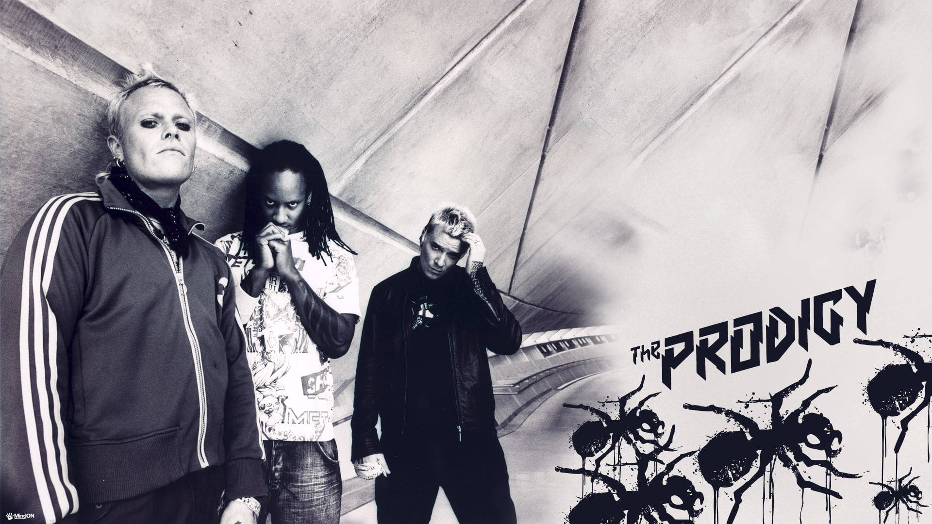 The Prodigy, gritty tunnel, graffiti ants, Full HD Desktop Wallpaper