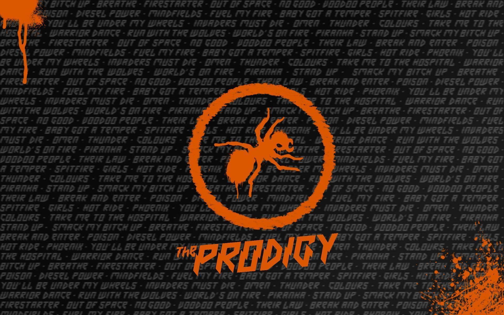 The Prodigy, ant logo, skull features, Full HD Desktop Wallpaper