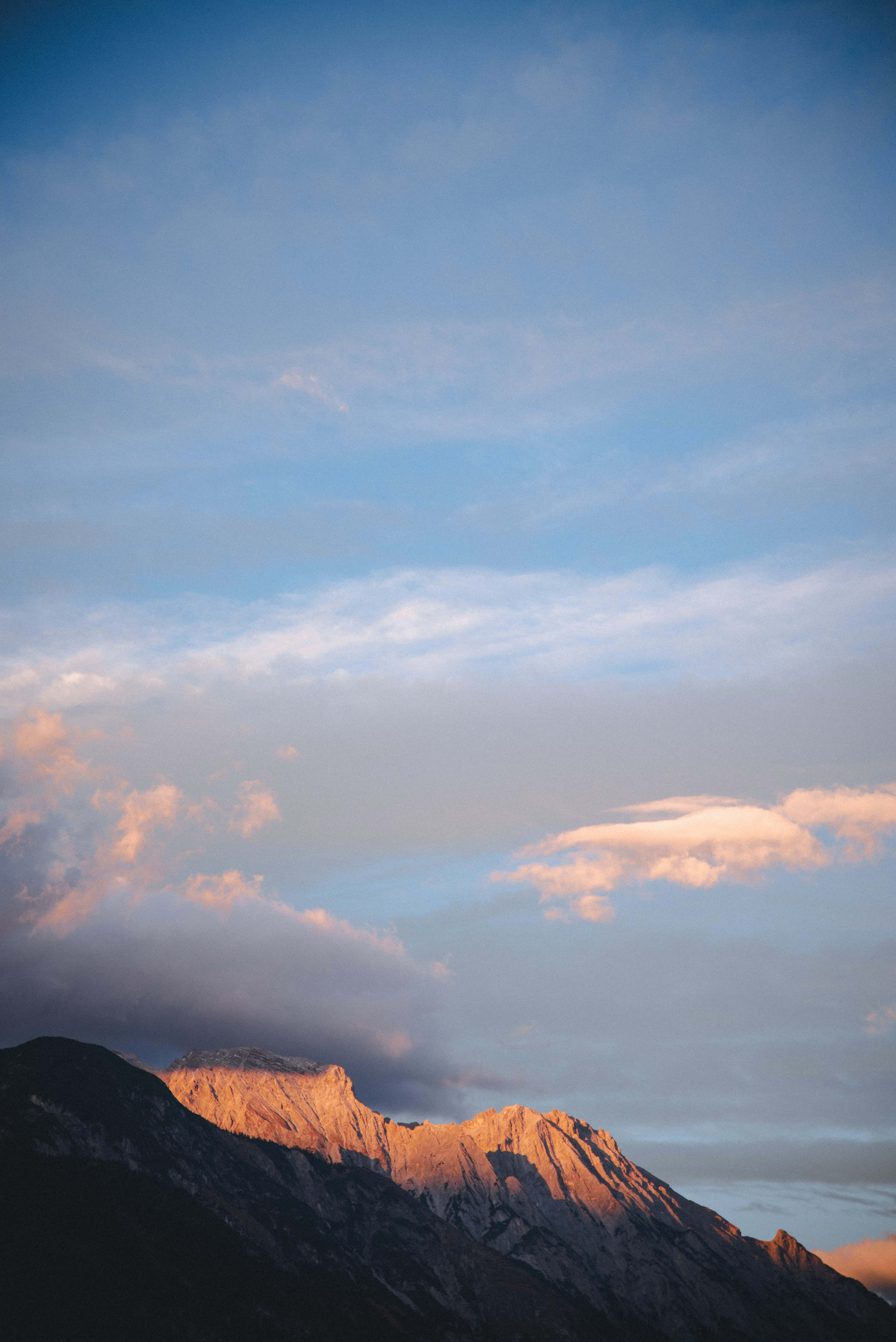 iPhone, golden sunset, mountain ridge, 5K Phone Wallpaper