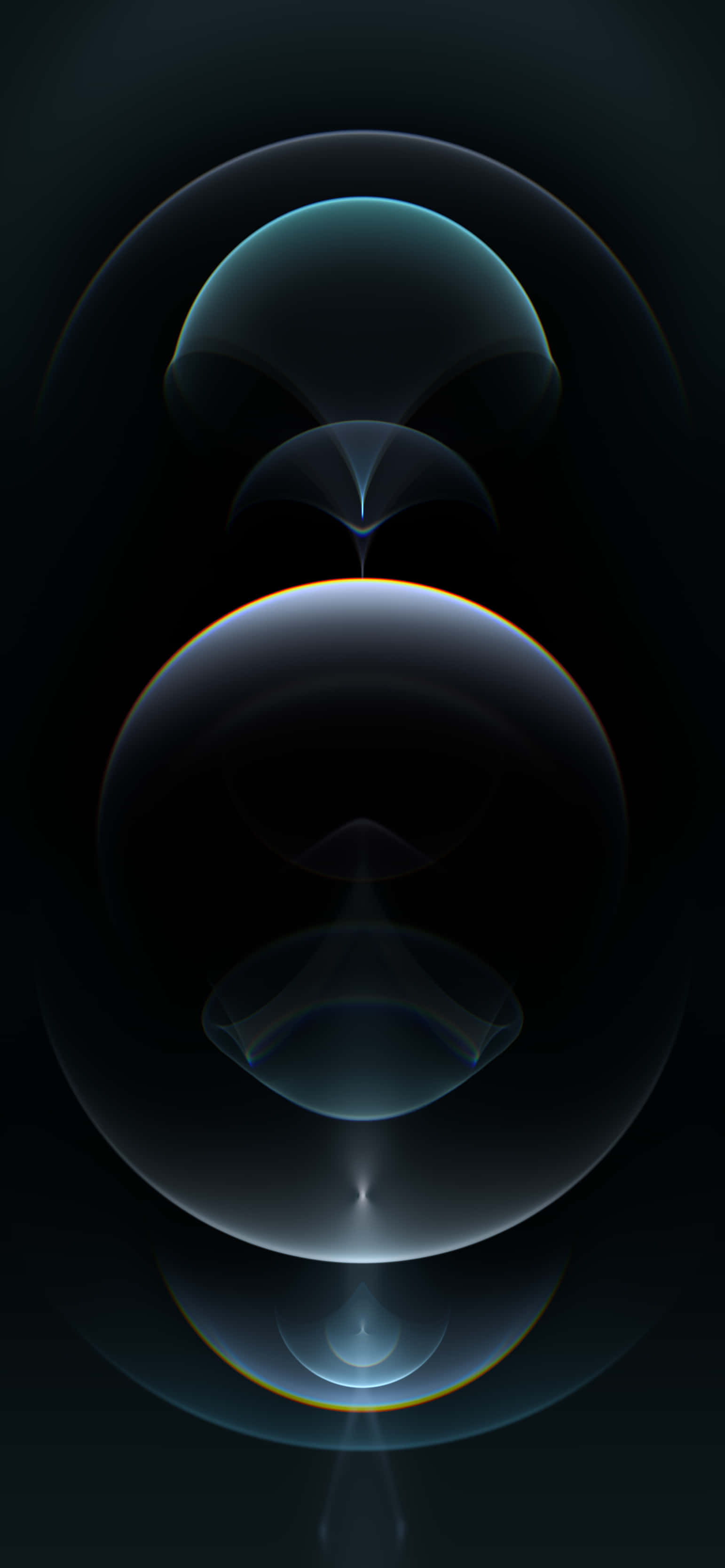 Professional iPhone, glowing blue, gold edges, 2K Phone Wallpaper