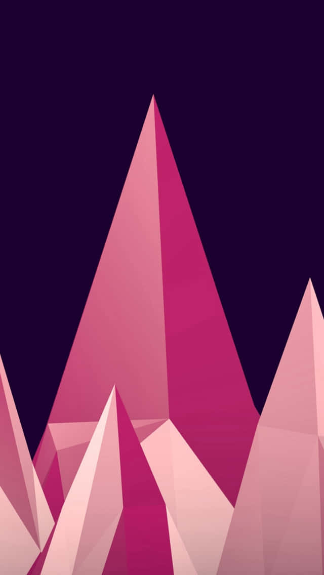iPhone, gradient pink, deep purple night sky, SD Phone Wallpaper