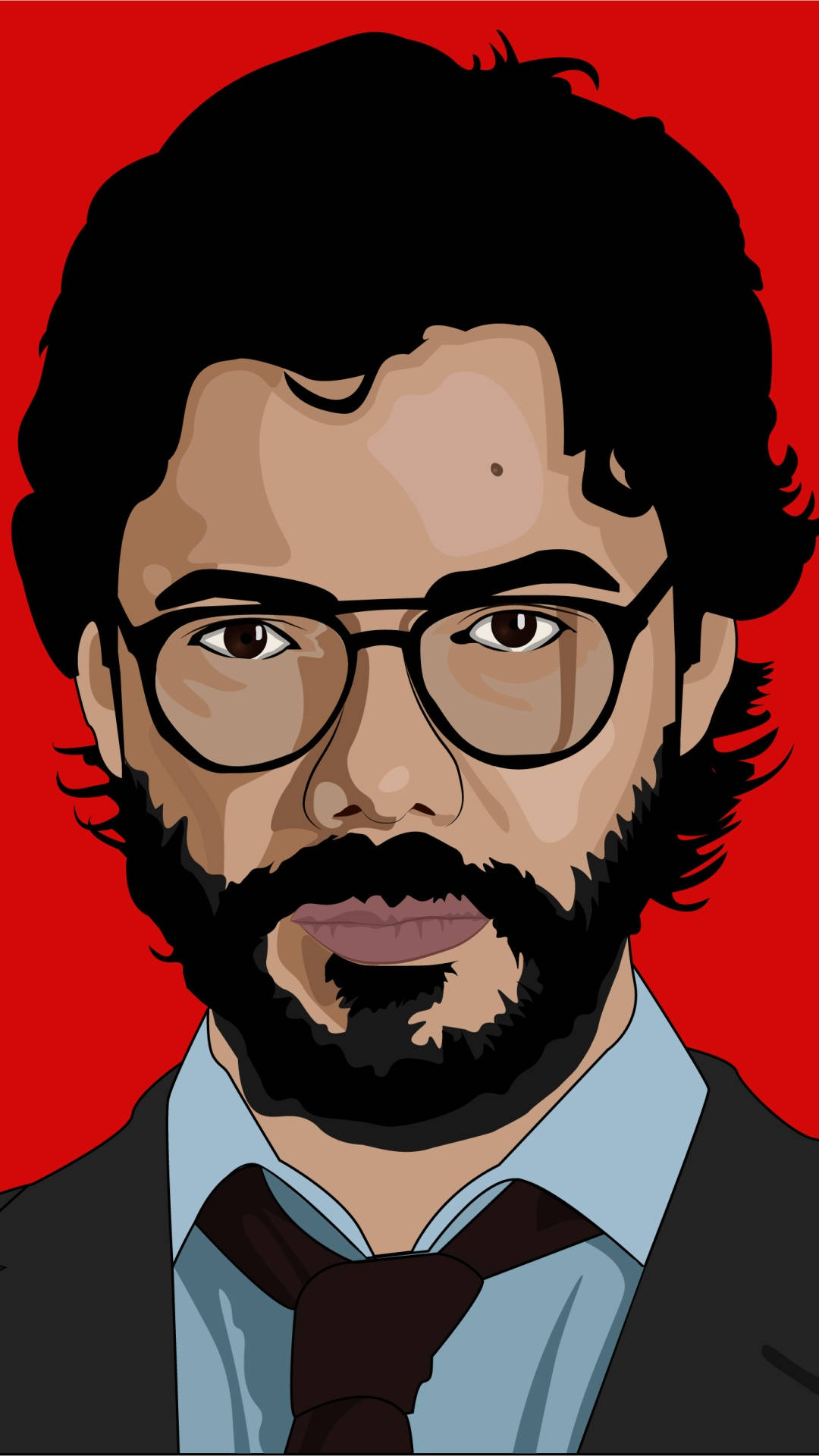 Professor, Money Heist, bearded man, Full HD Phone Wallpaper