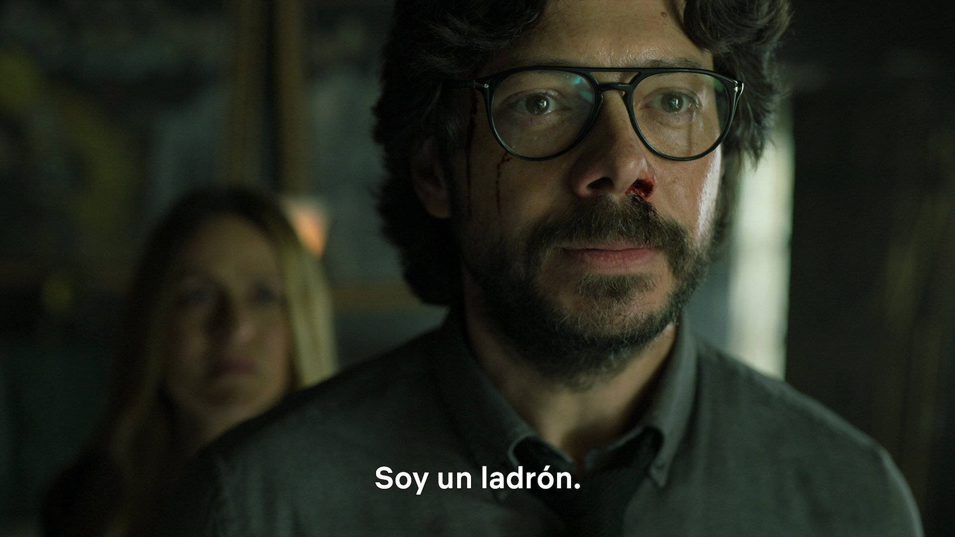 Professor, money heist, glasses, Full HD Desktop Wallpaper