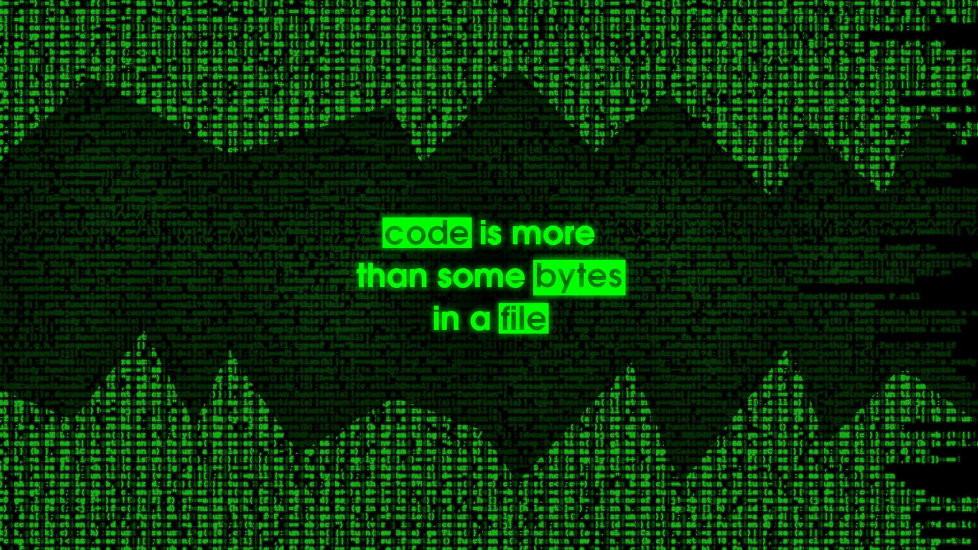 Programmer, green digital code, cascades, Full HD Desktop Wallpaper