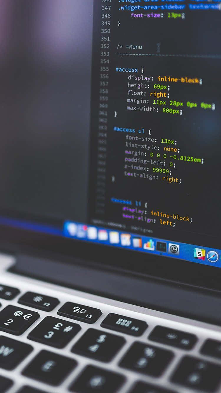 laptop keyboard, code editor, CSS syntax, HD Phone Wallpaper