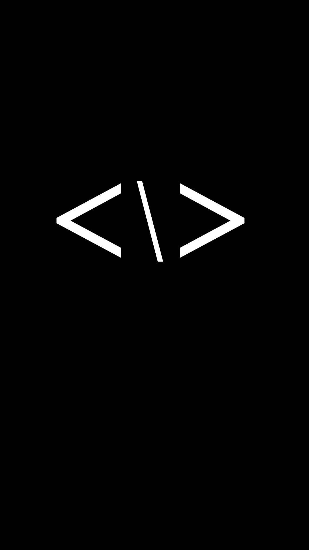 HTML tag, white, black background, Full HD Phone Wallpaper