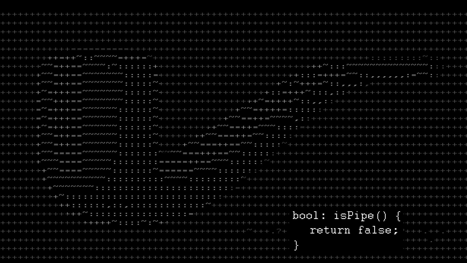 Programming HD, pixelated white code snippet, stylized gun, Full HD Desktop Wallpaper