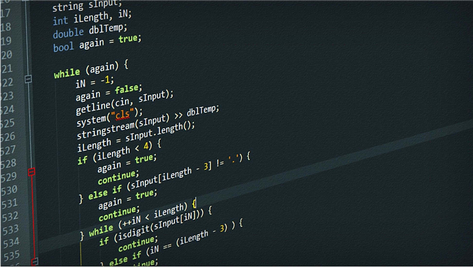 C++, IDE editor, glowing green, Full HD Desktop Wallpaper