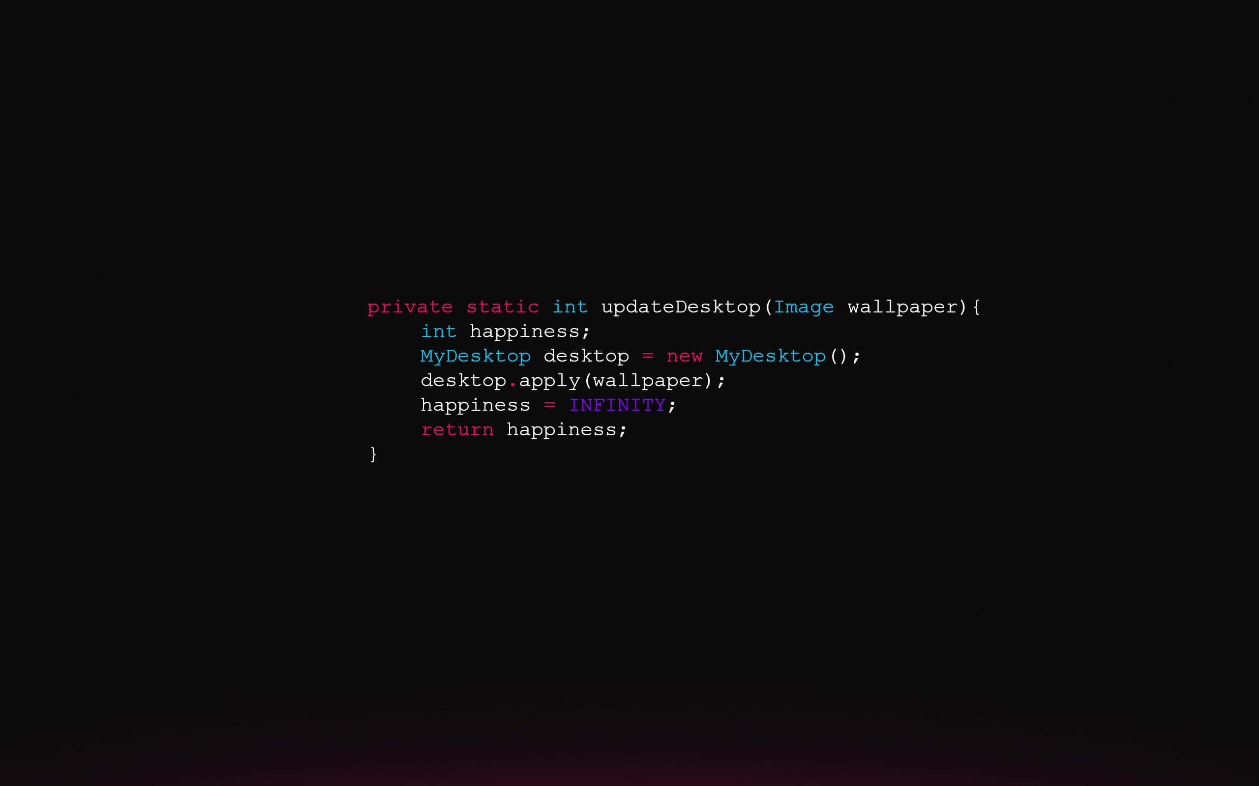 Programming HD, black screen, colorful syntax-highlighted code, 2K Desktop Wallpaper