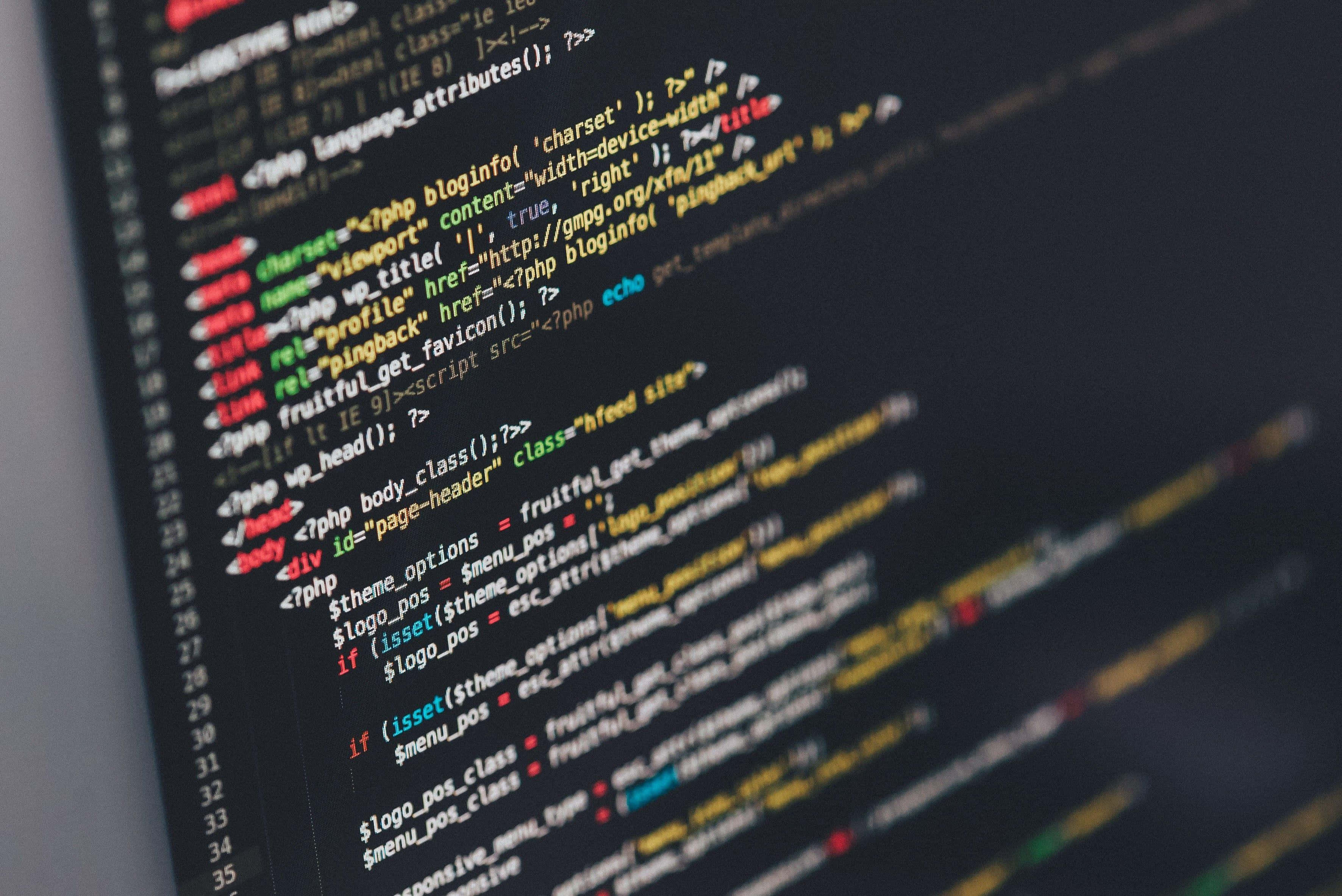 PHP, HTML, syntax highlighting, 2K Desktop Wallpaper