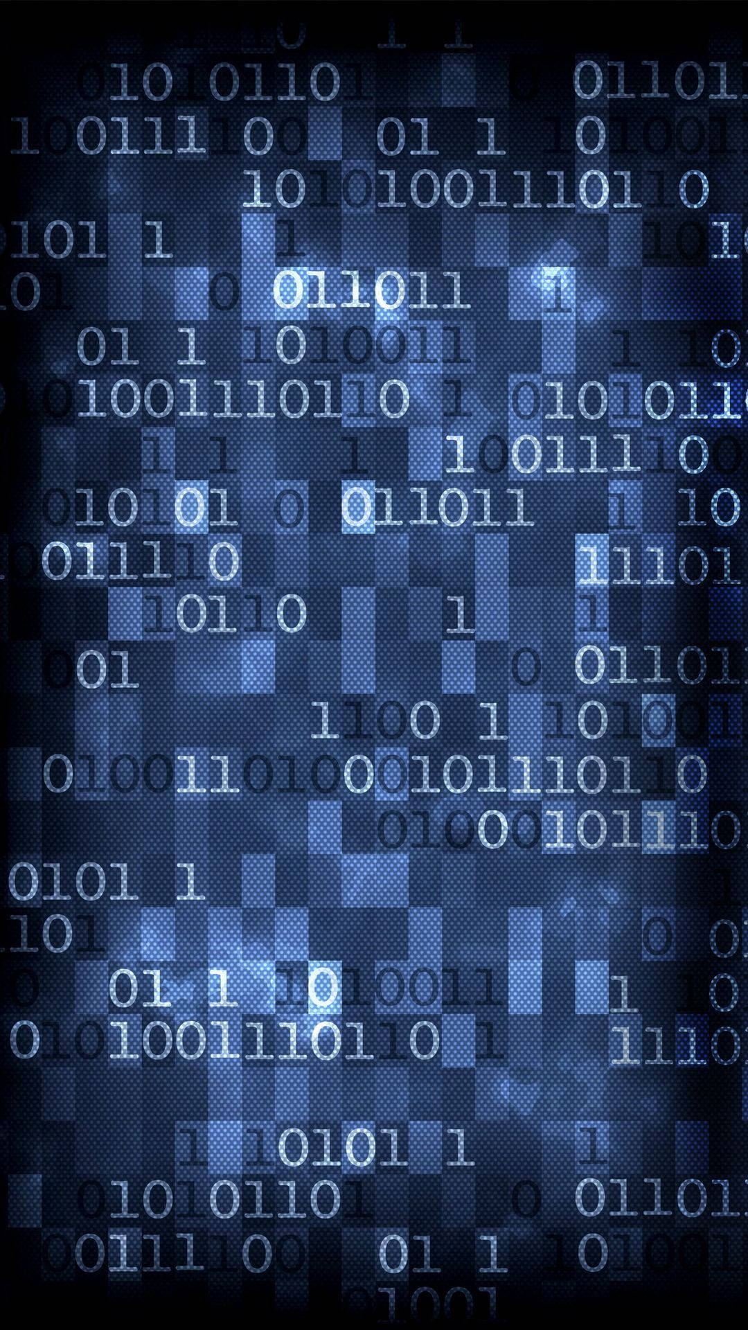 Programming iPhone, blue, binary language, Full HD Phone Wallpaper