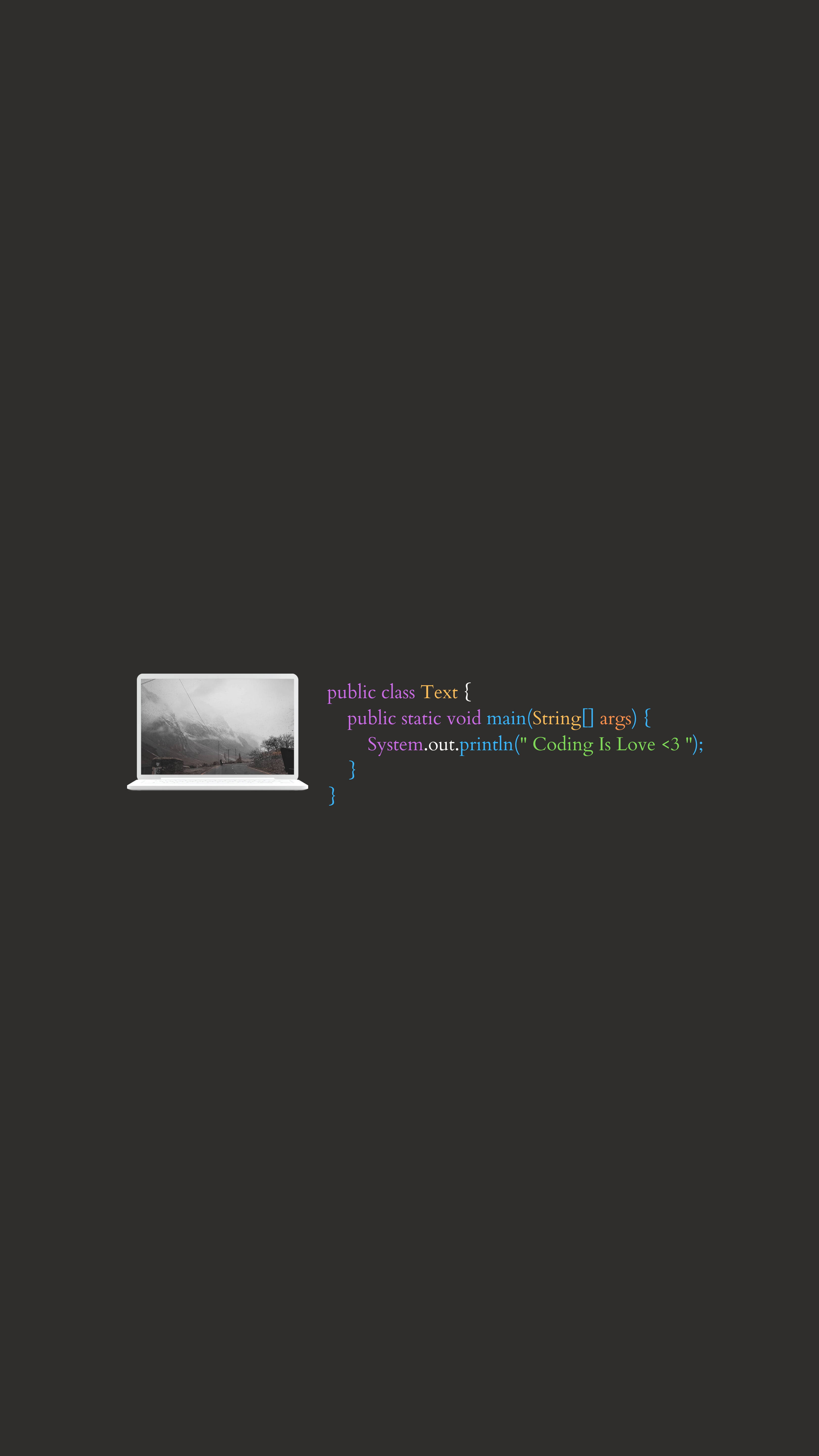 iPhone, Java code, Coding Is Love <3, 5K Phone Wallpaper