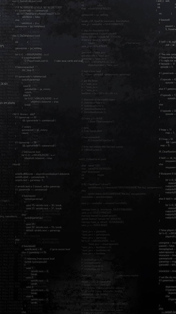 Programming iPhone, old screen, glowing white lines, HD Phone Wallpaper