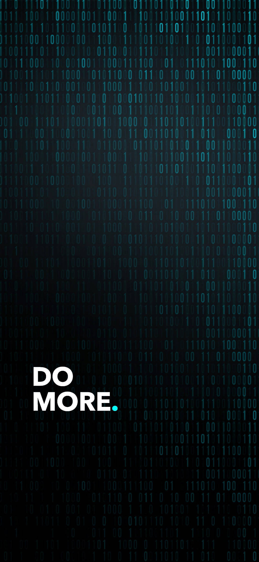 Programming iPhone, glowing green binary code, dark background, Full HD Phone Wallpaper