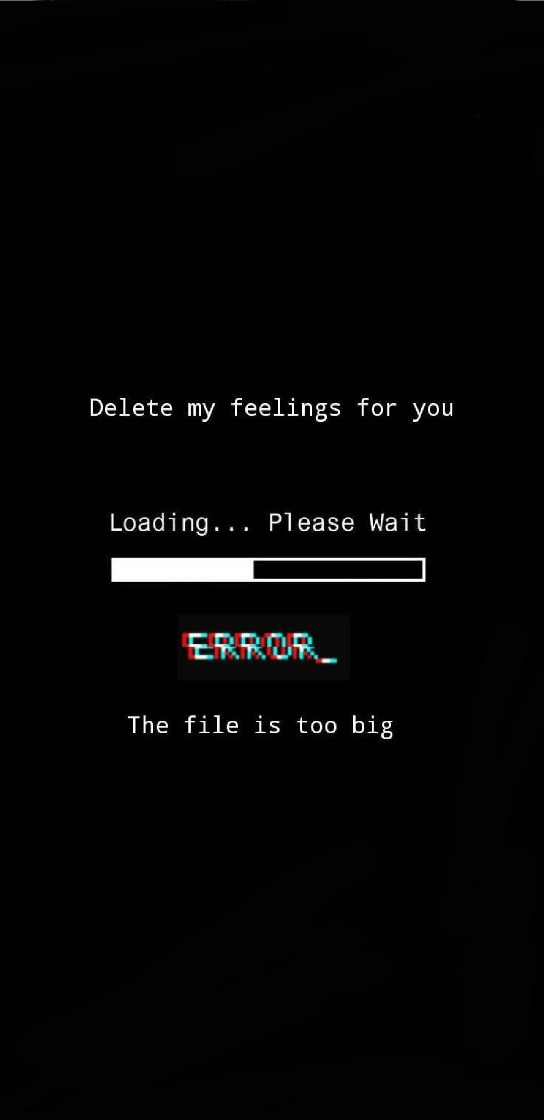 Programming iPhone, black screen, glitchy text, Full HD Phone Wallpaper