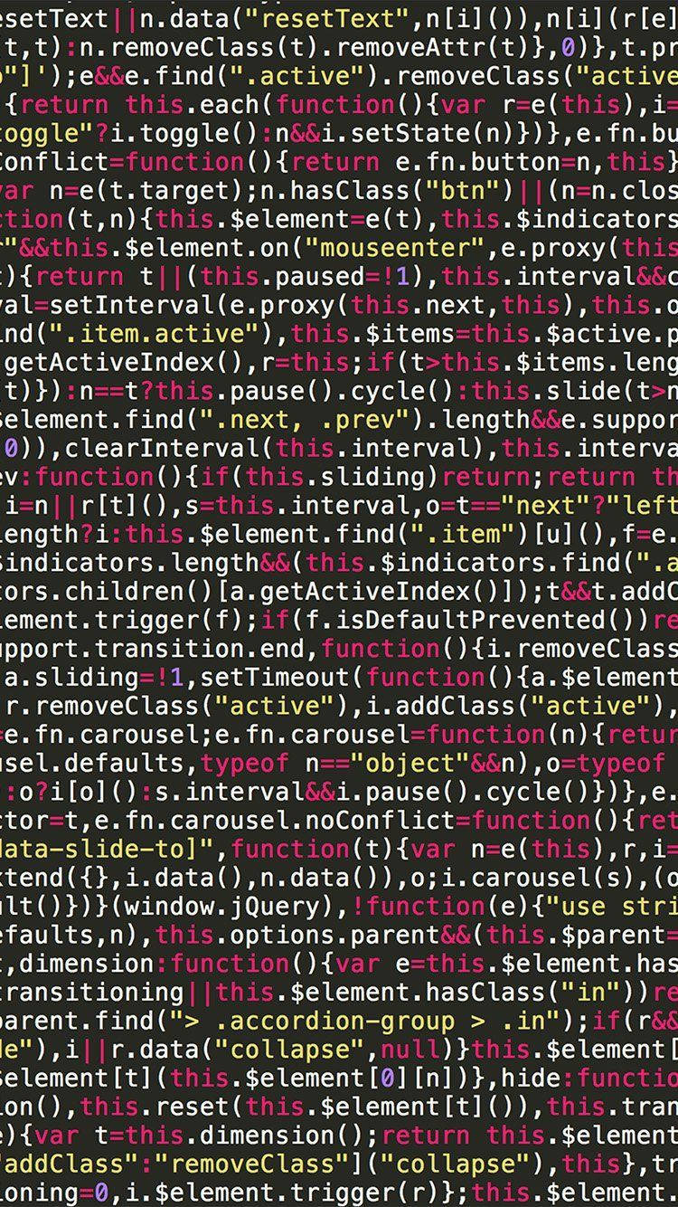 Programming iPhone, glowing code, neon hues, HD Phone Wallpaper