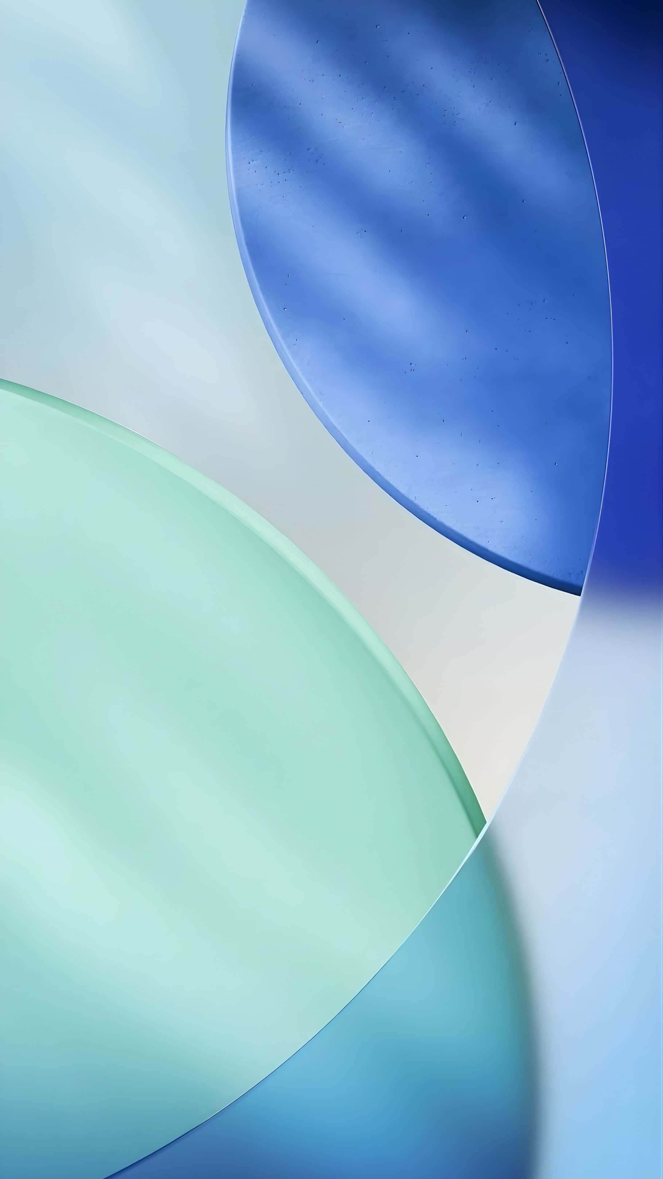 iOS 16, translucent blue, teal, 4K Phone Wallpaper