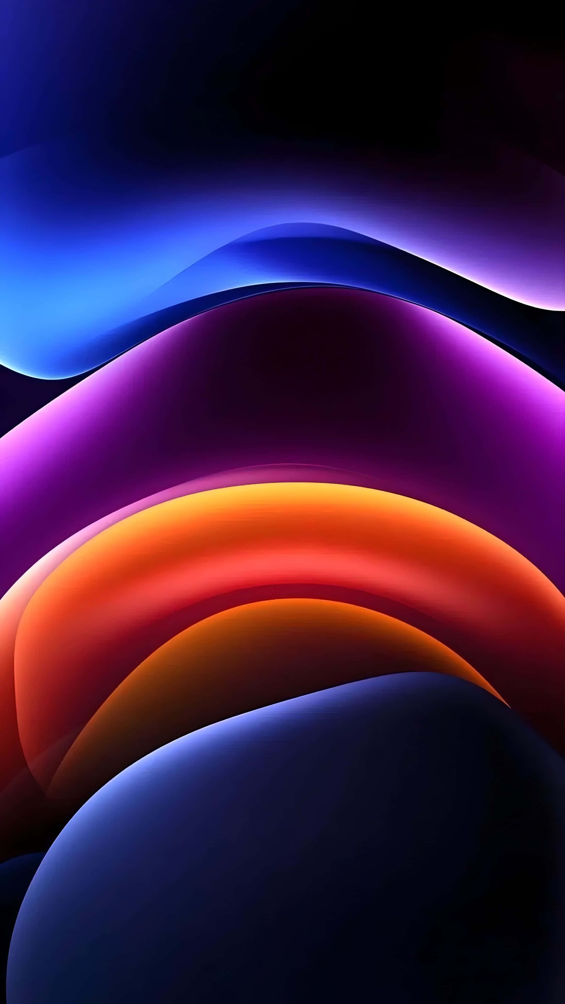 iOS 26, blue, purple, 4K Phone Wallpaper