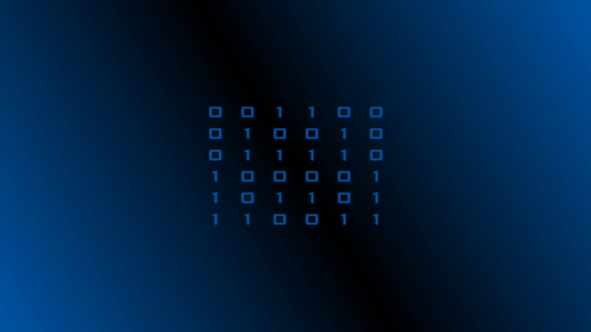 blue binary programming, glowing blue grid, binary code, Full HD Desktop Wallpaper