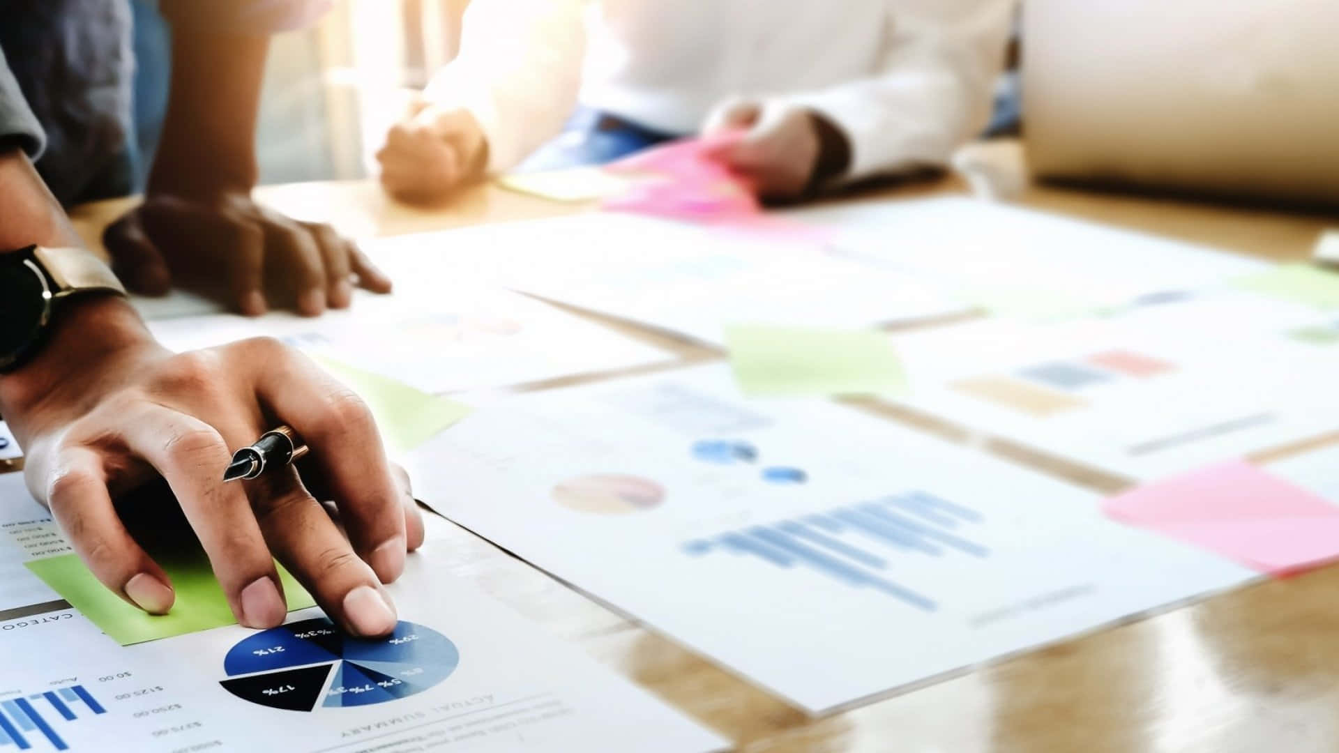 Project Management, business charts, graphs, Full HD Desktop Wallpaper