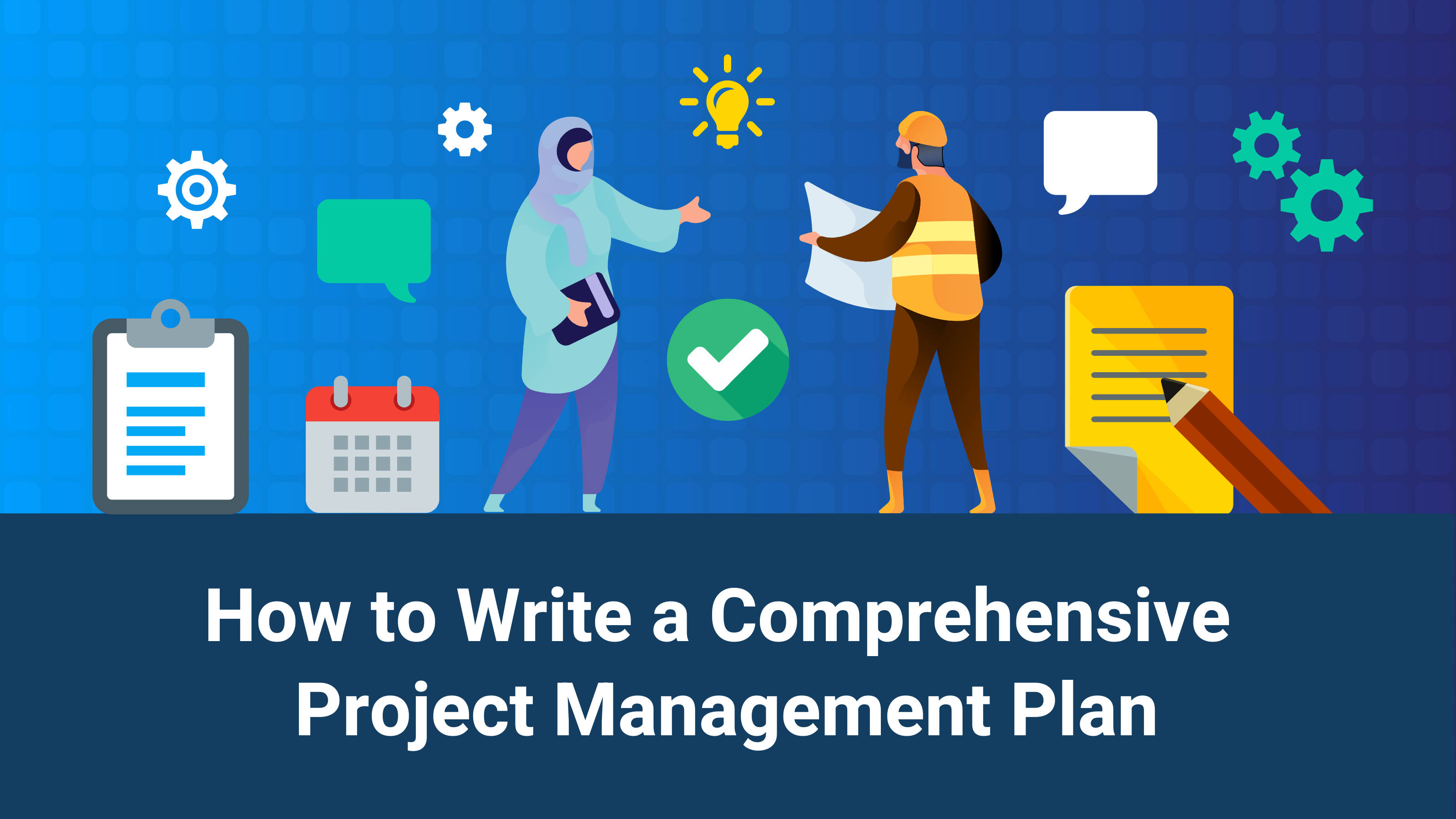 project management plan, blue grid background, calendars, 2K Desktop Wallpaper