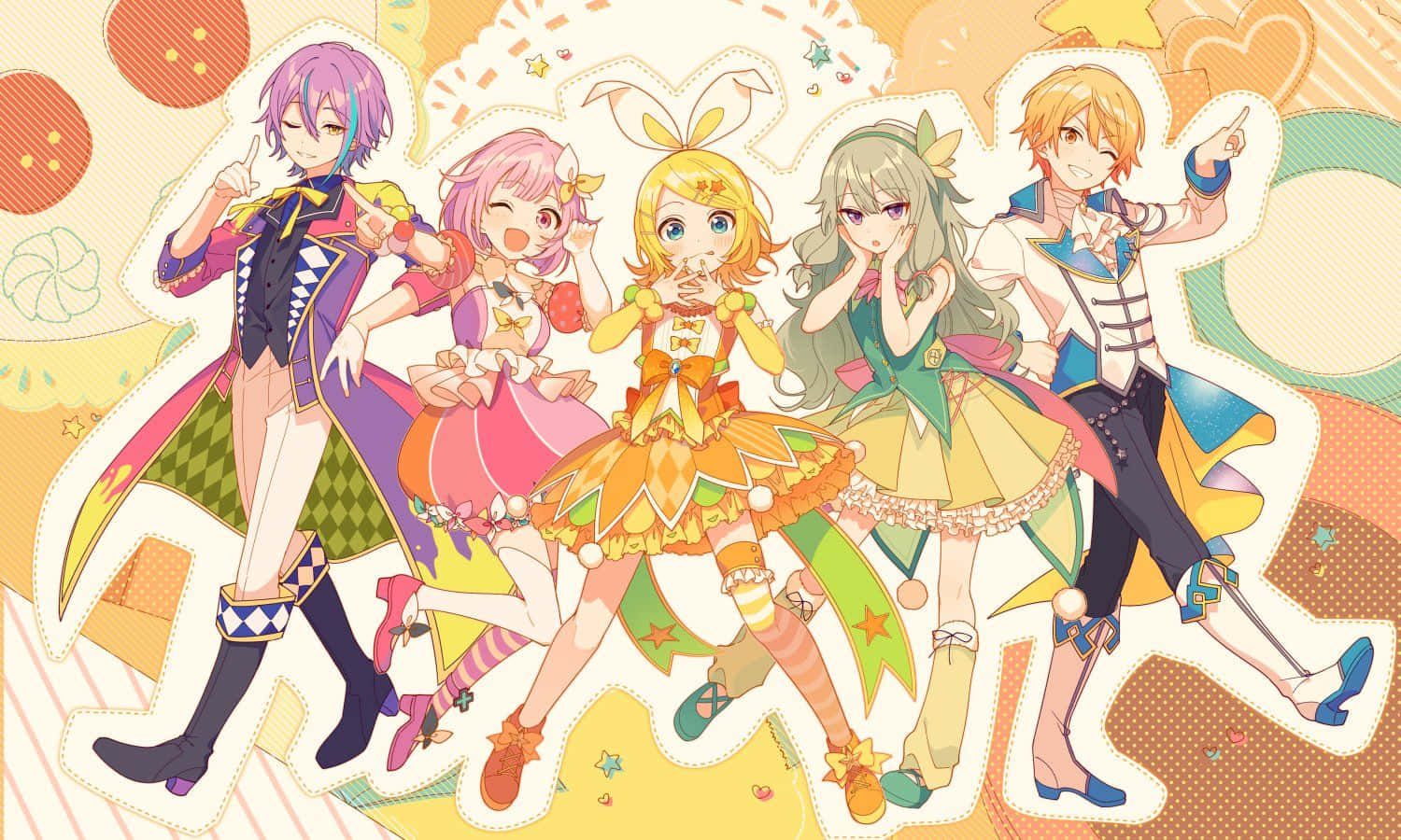 Project Sekai, Colorful Stage Characters, anime characters, HD Desktop Wallpaper