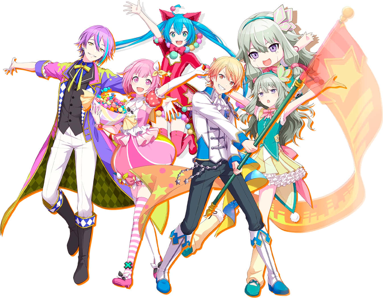 Project Sekai, Colorful Stage Characters, anime characters, HD Desktop Wallpaper