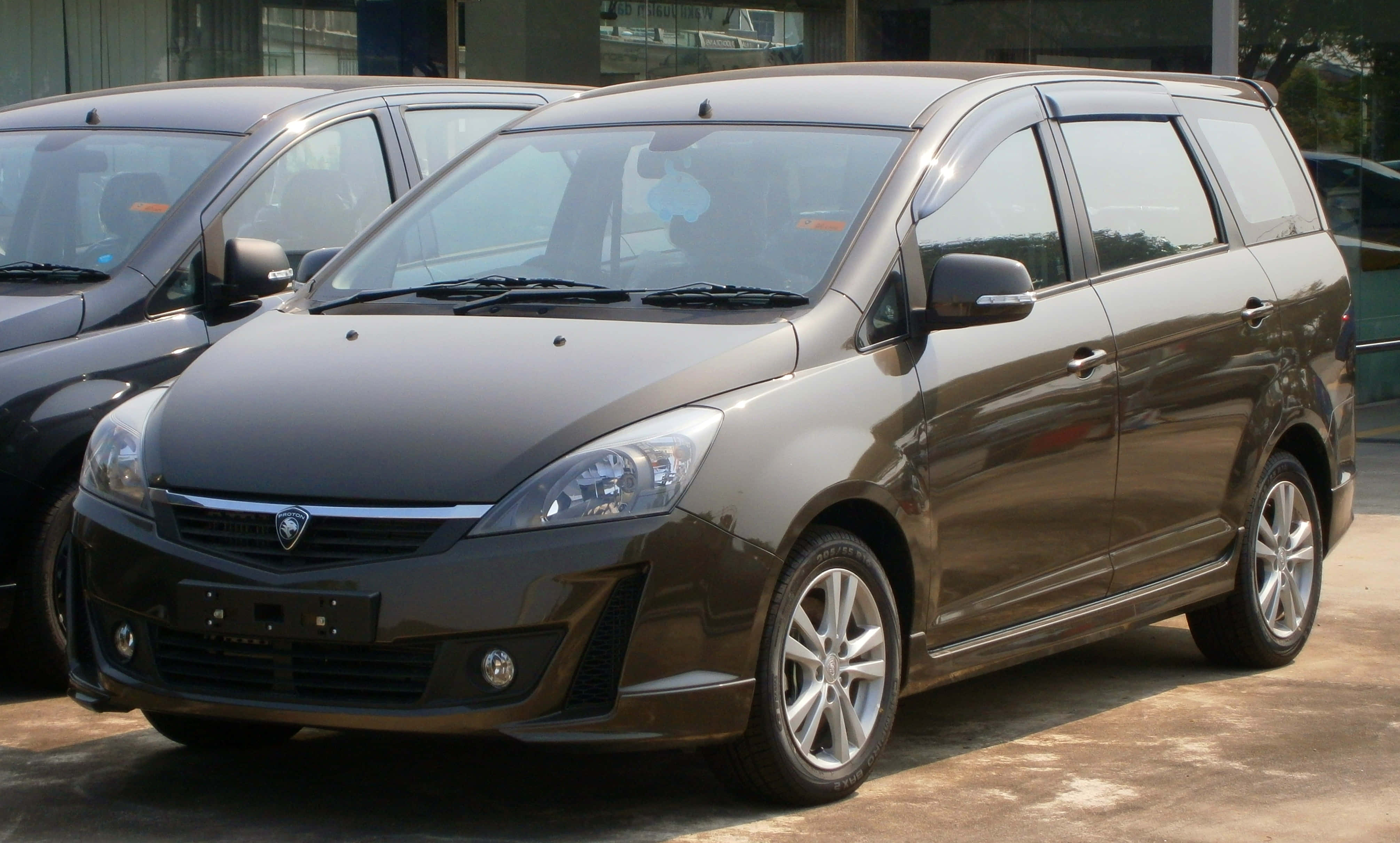Proton Exora, dark brown, polished surface, 4K Desktop Wallpaper