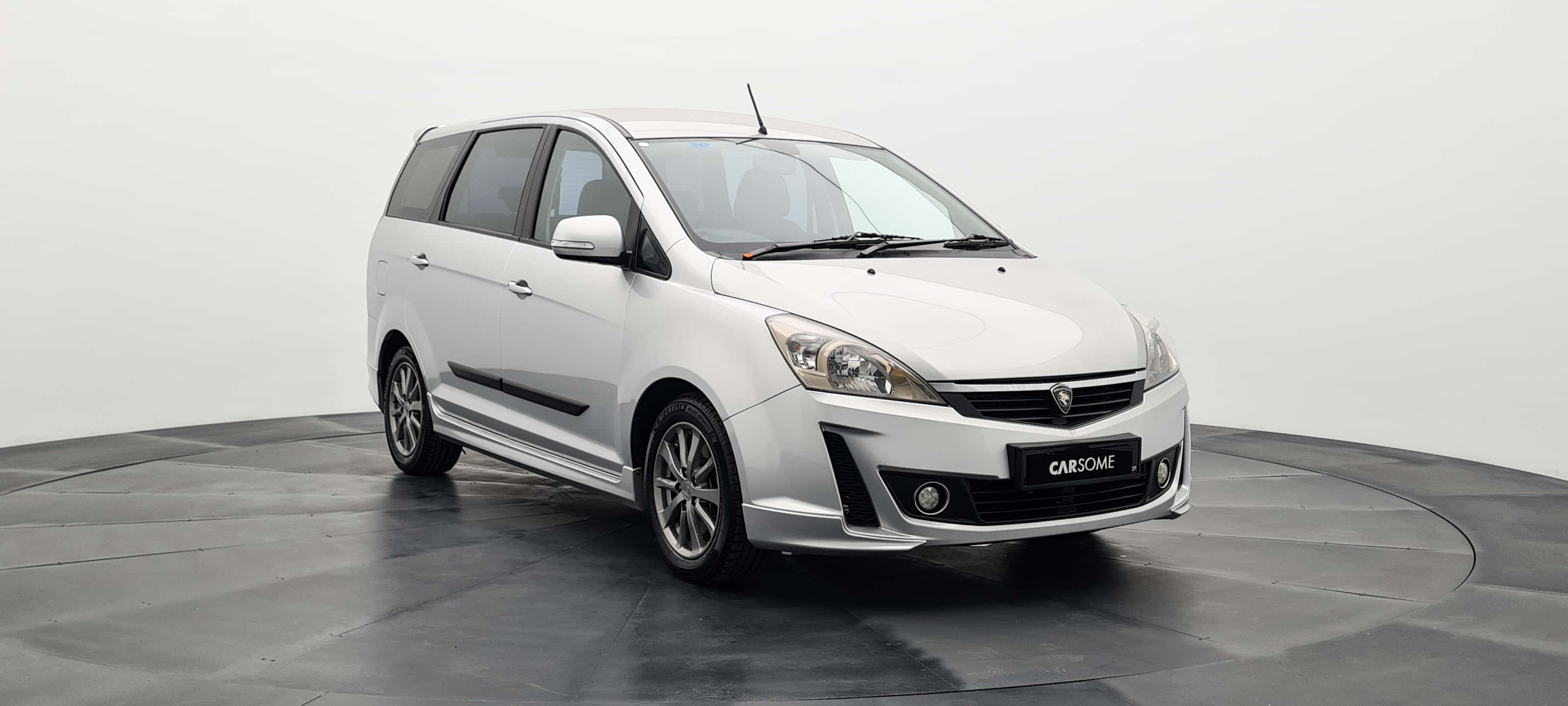 Proton Exora, white, minivan, 2K Desktop Wallpaper
