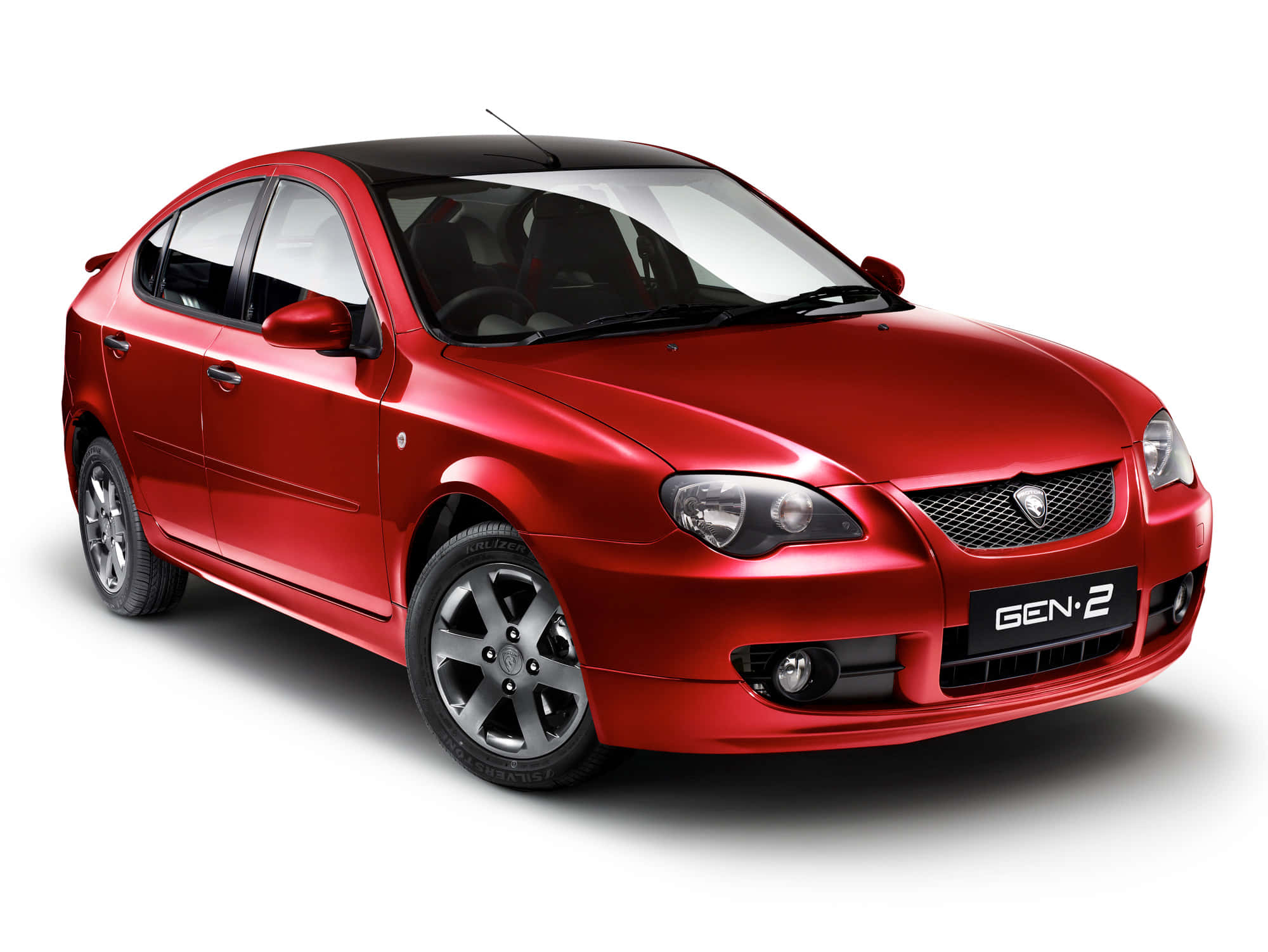 Proton GEN 2, glossy red, black roof, Full HD Desktop Wallpaper