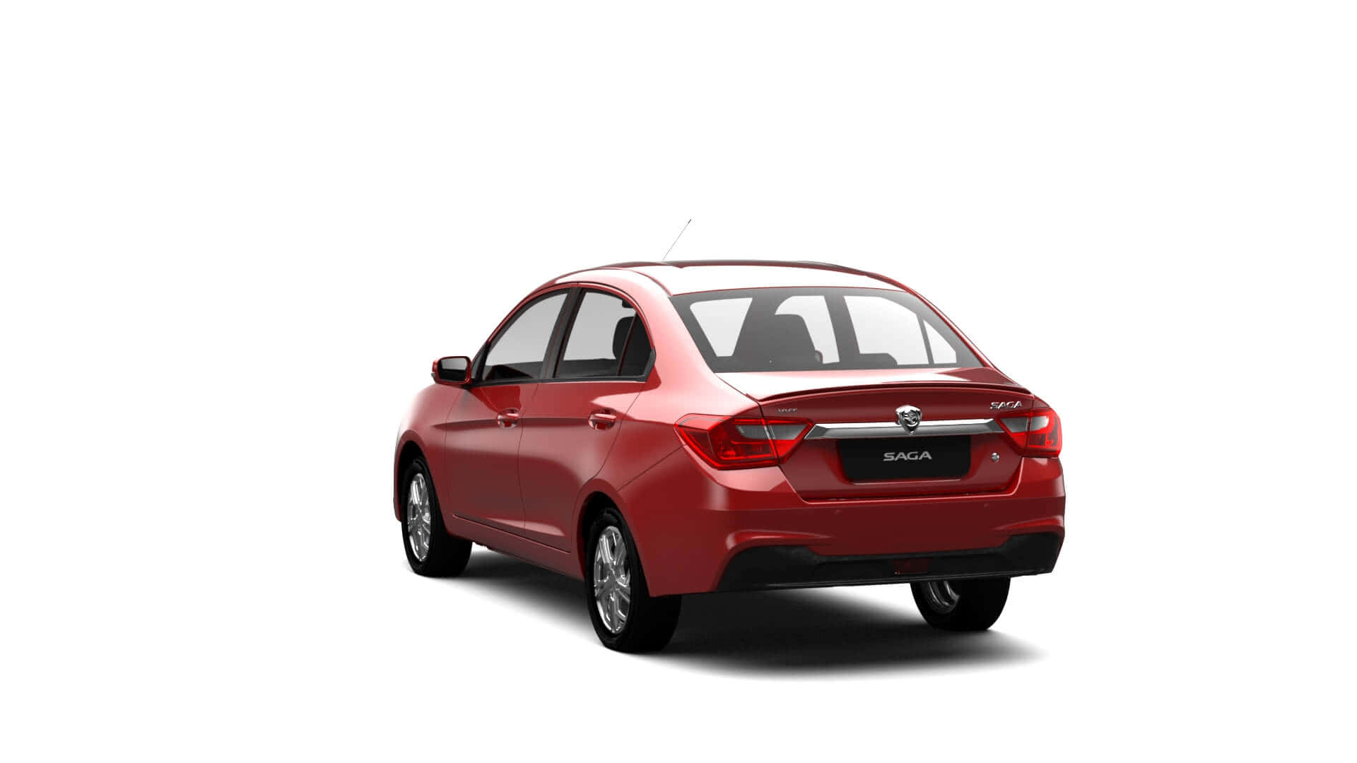 Proton Gen-2, glossy red, sedan, Full HD Desktop Wallpaper