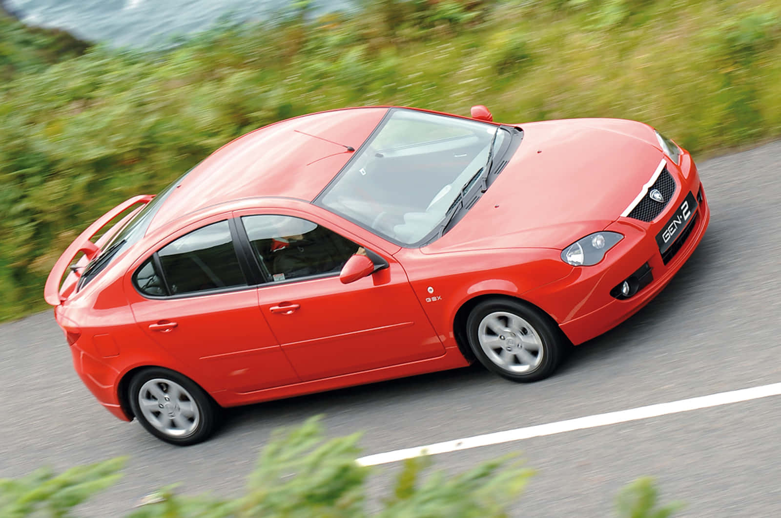 Proton Gen-2, jet black, vibrant red, HD Desktop Wallpaper