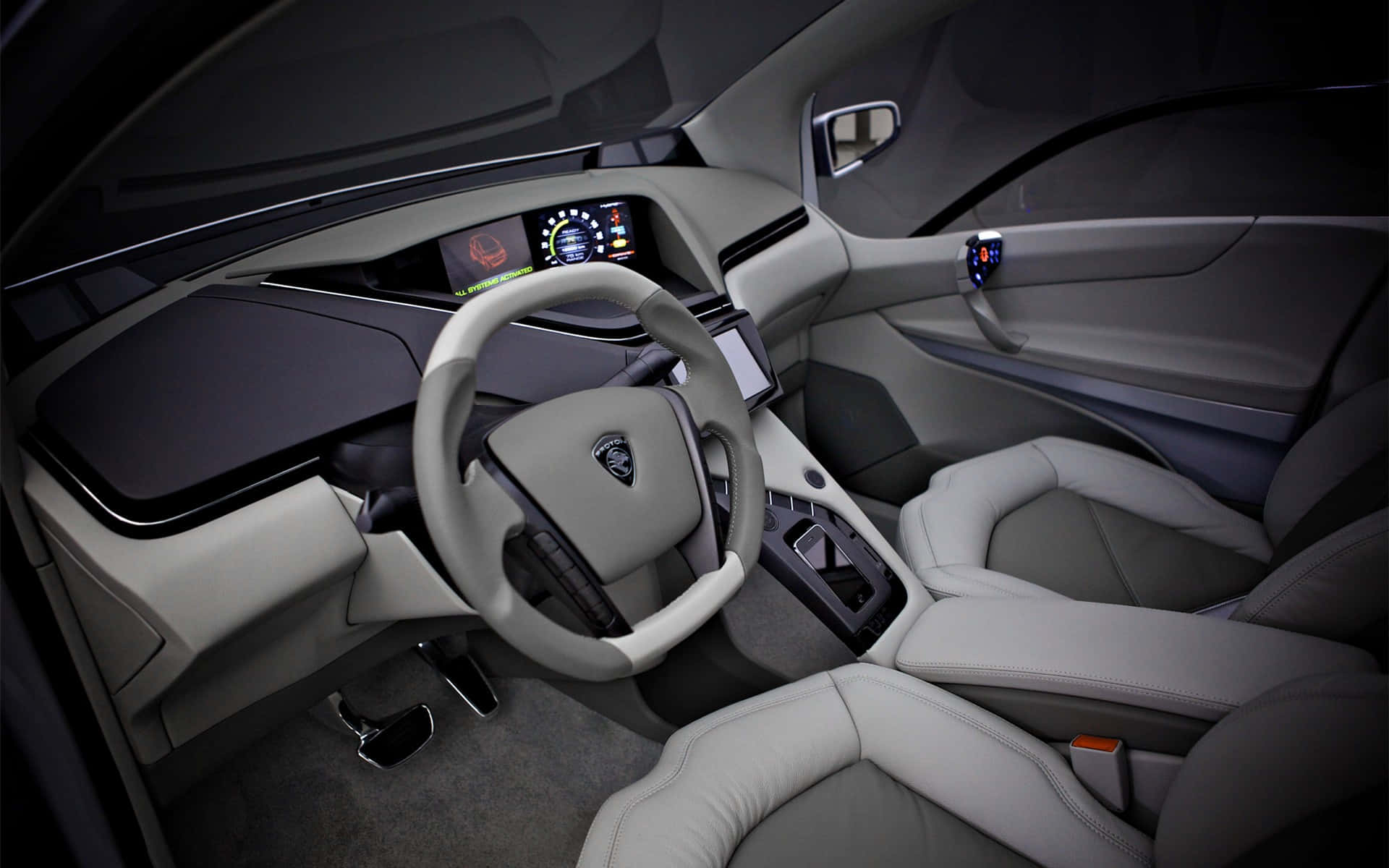 Proton, 1920 x 1200, Luxury car interior, Full HD Desktop Wallpaper