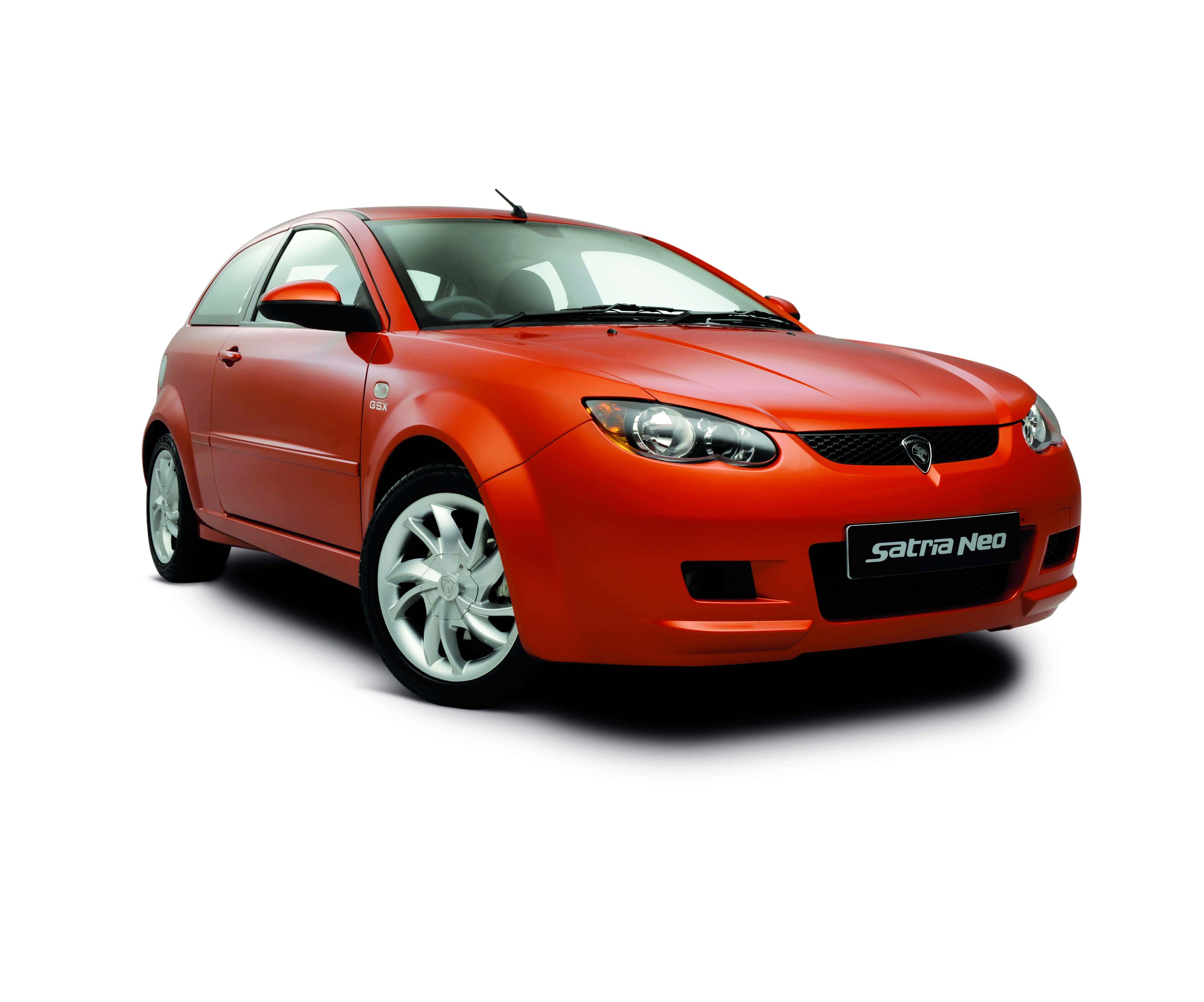 Proton Satria-Neo, vibrant red, hatchback, 4K Desktop Wallpaper