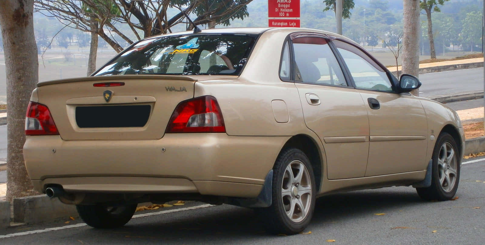 Proton Waja, beige, sedan, HD Desktop Wallpaper