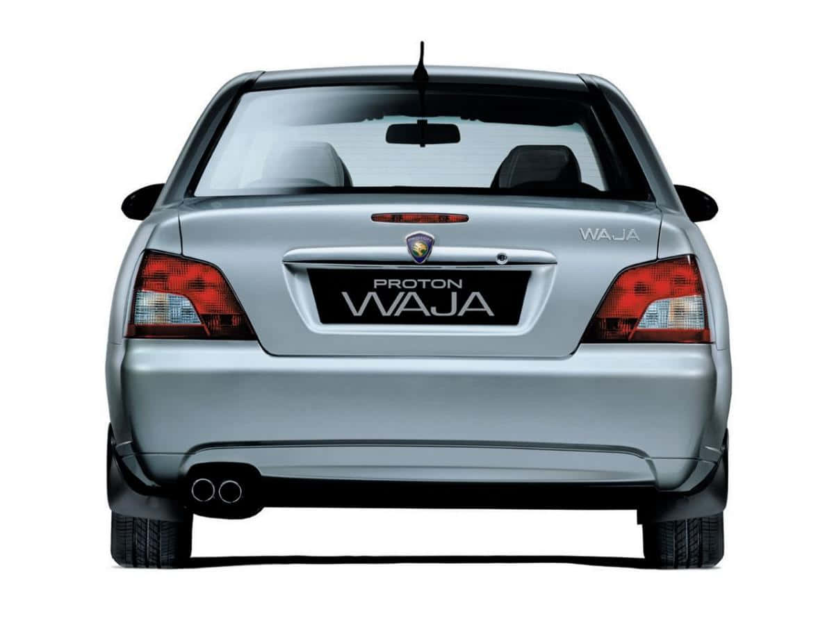 Proton Waja, silver, red taillights, SD Desktop Wallpaper