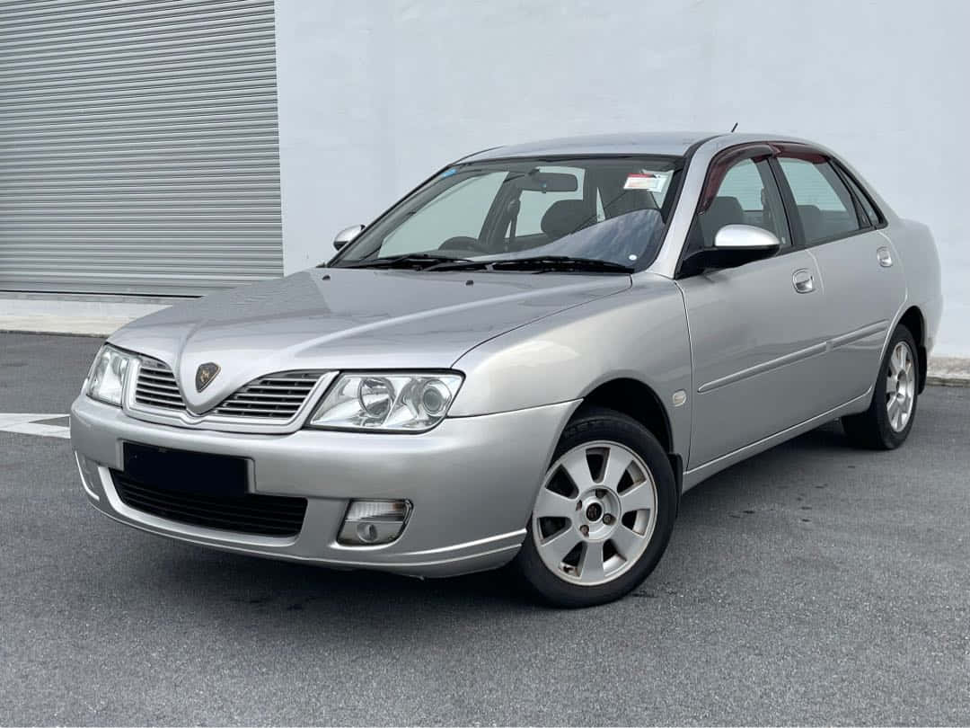 Proton Waja, silver sedan, chrome grille, SD Desktop Wallpaper