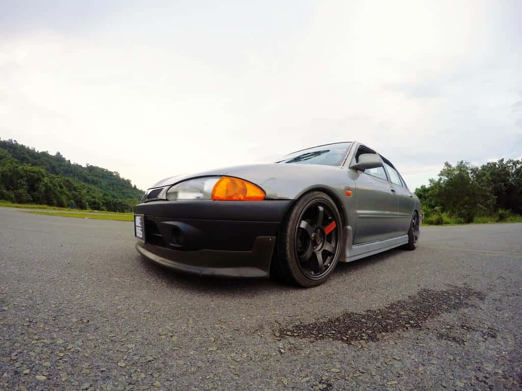 Proton Wira, silver, black wheels, SD Desktop Wallpaper