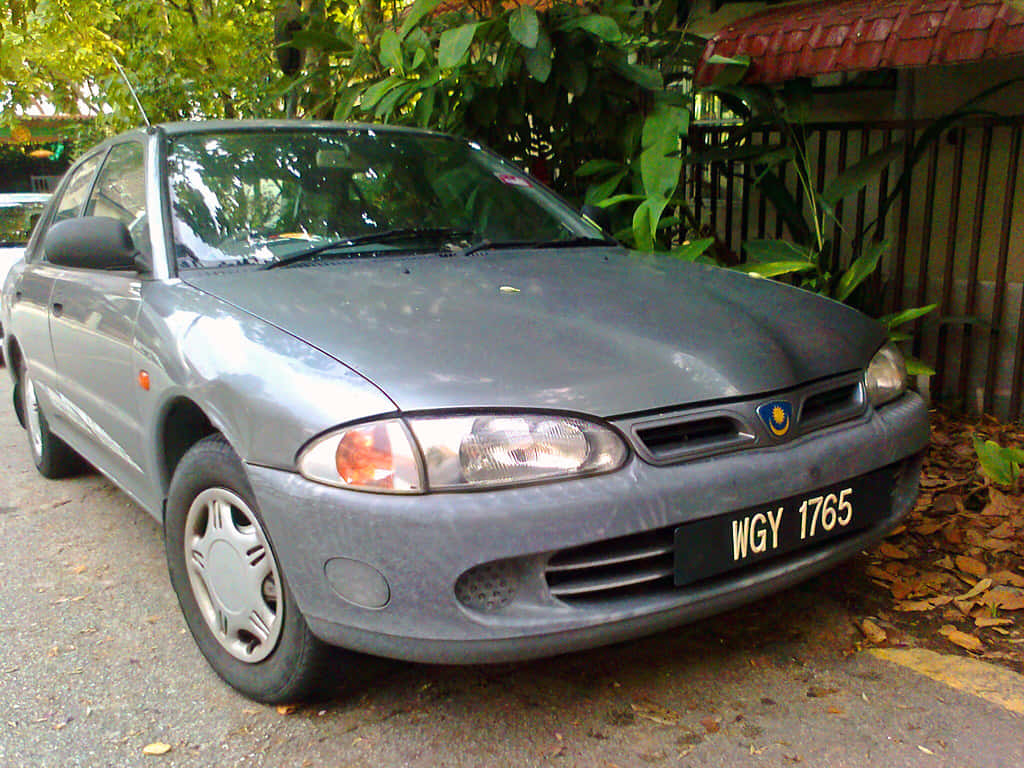 Proton Wira, silver, sedan, SD Desktop Wallpaper