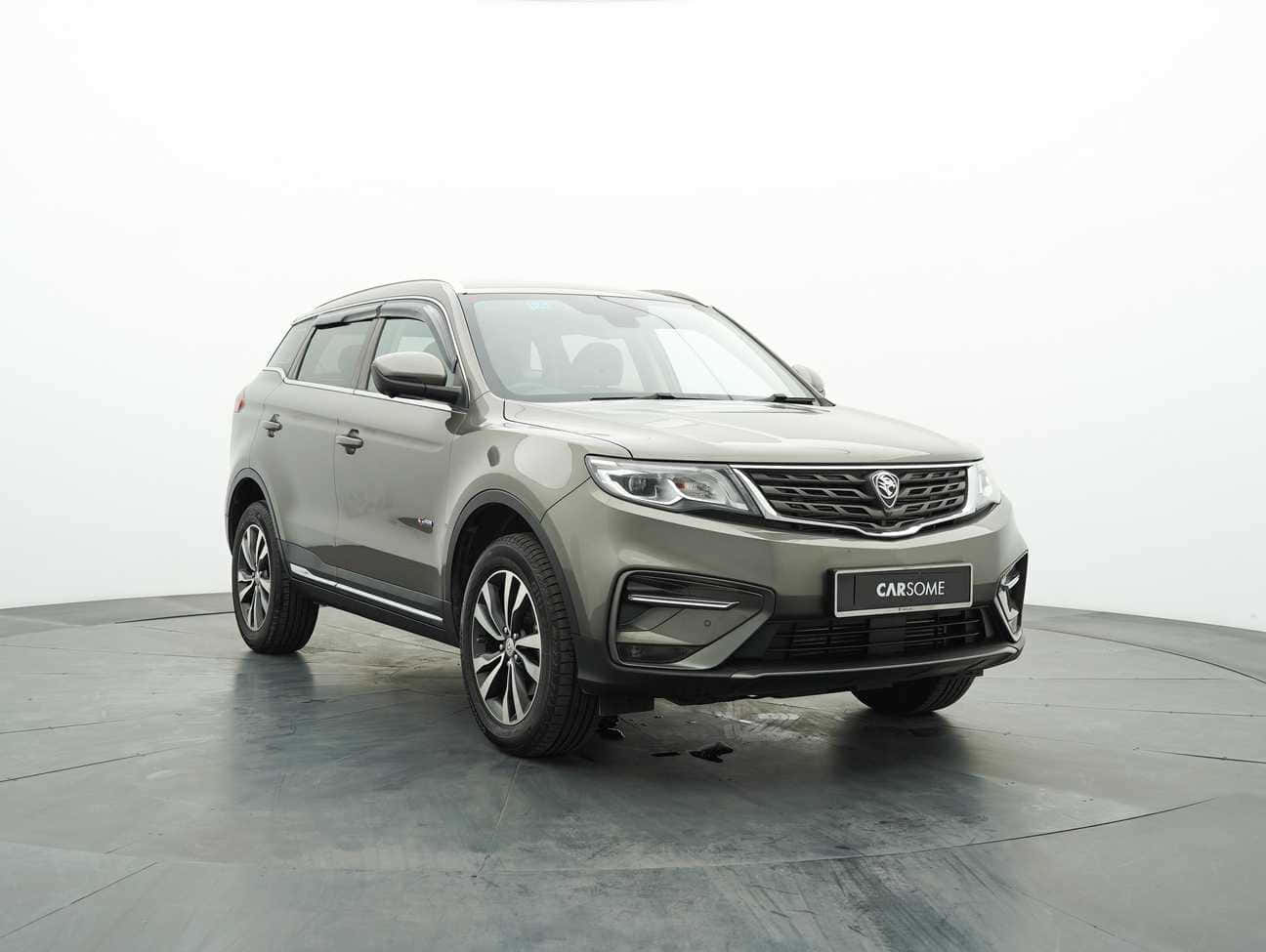 Proton X70, sleek gray SUV, minimalist studio, HD Desktop Wallpaper