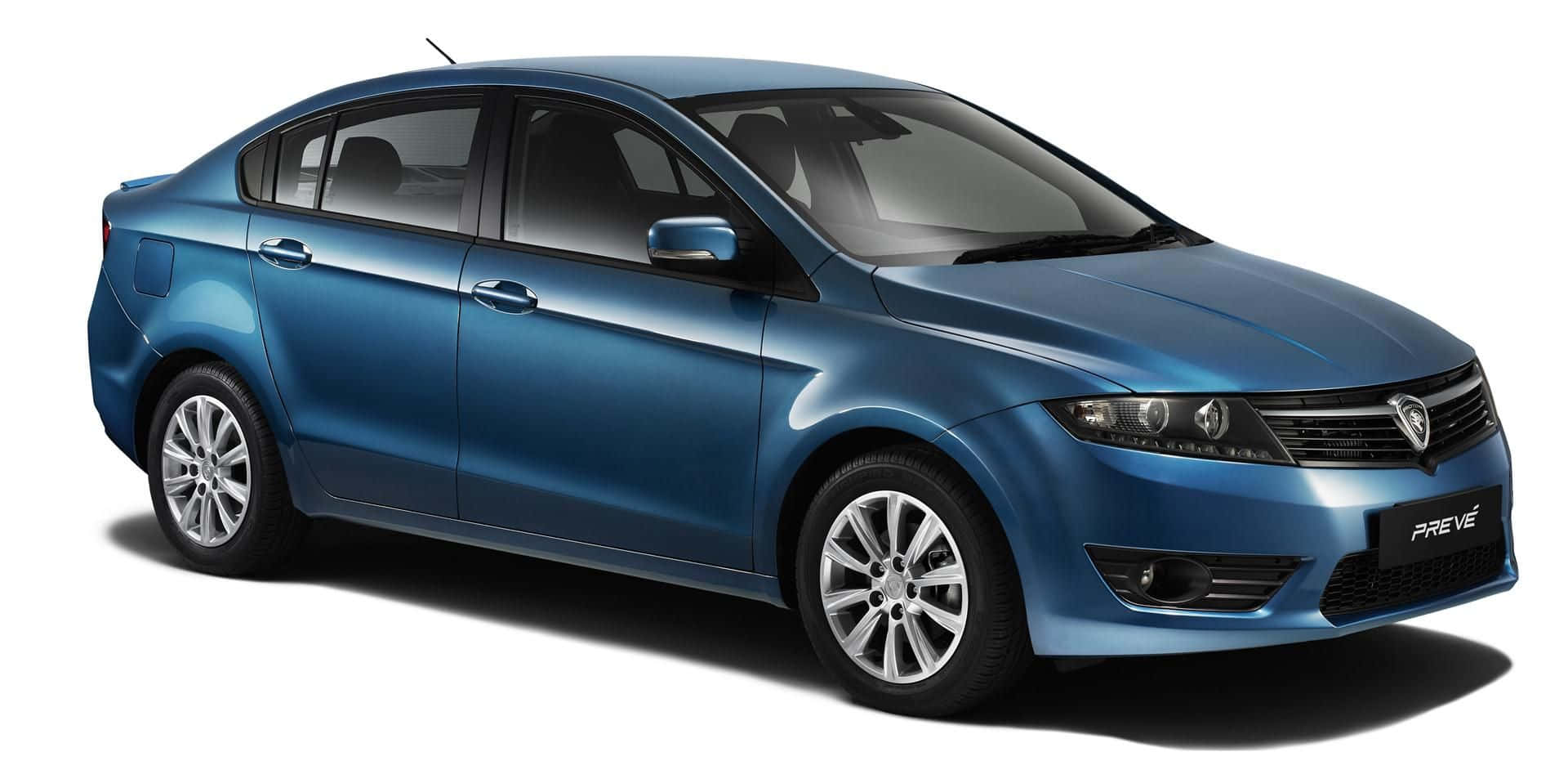 Proton, blue sedan, chrome accents, Full HD Desktop Wallpaper