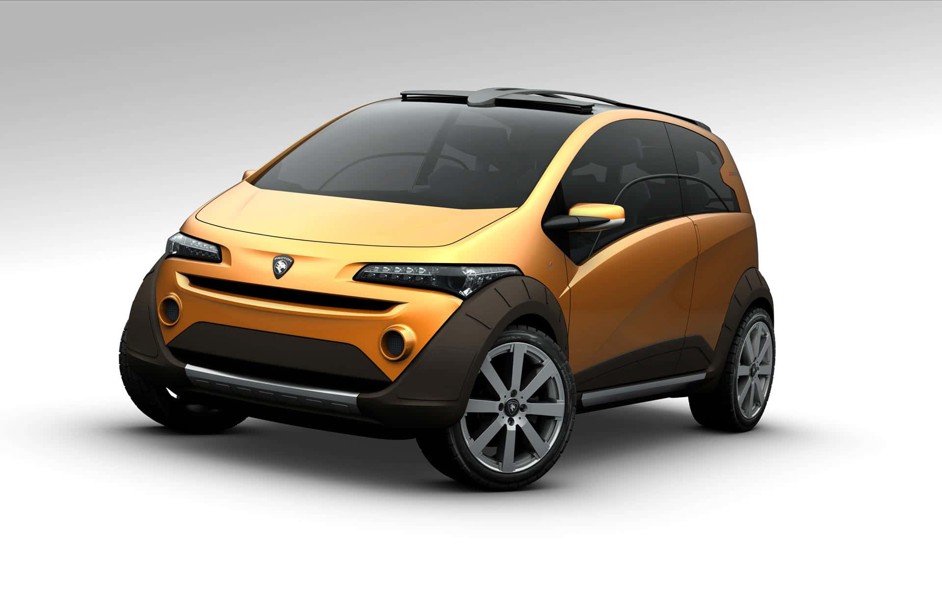 Proton, 1920 x 1200, orange compact car, Full HD Desktop Wallpaper