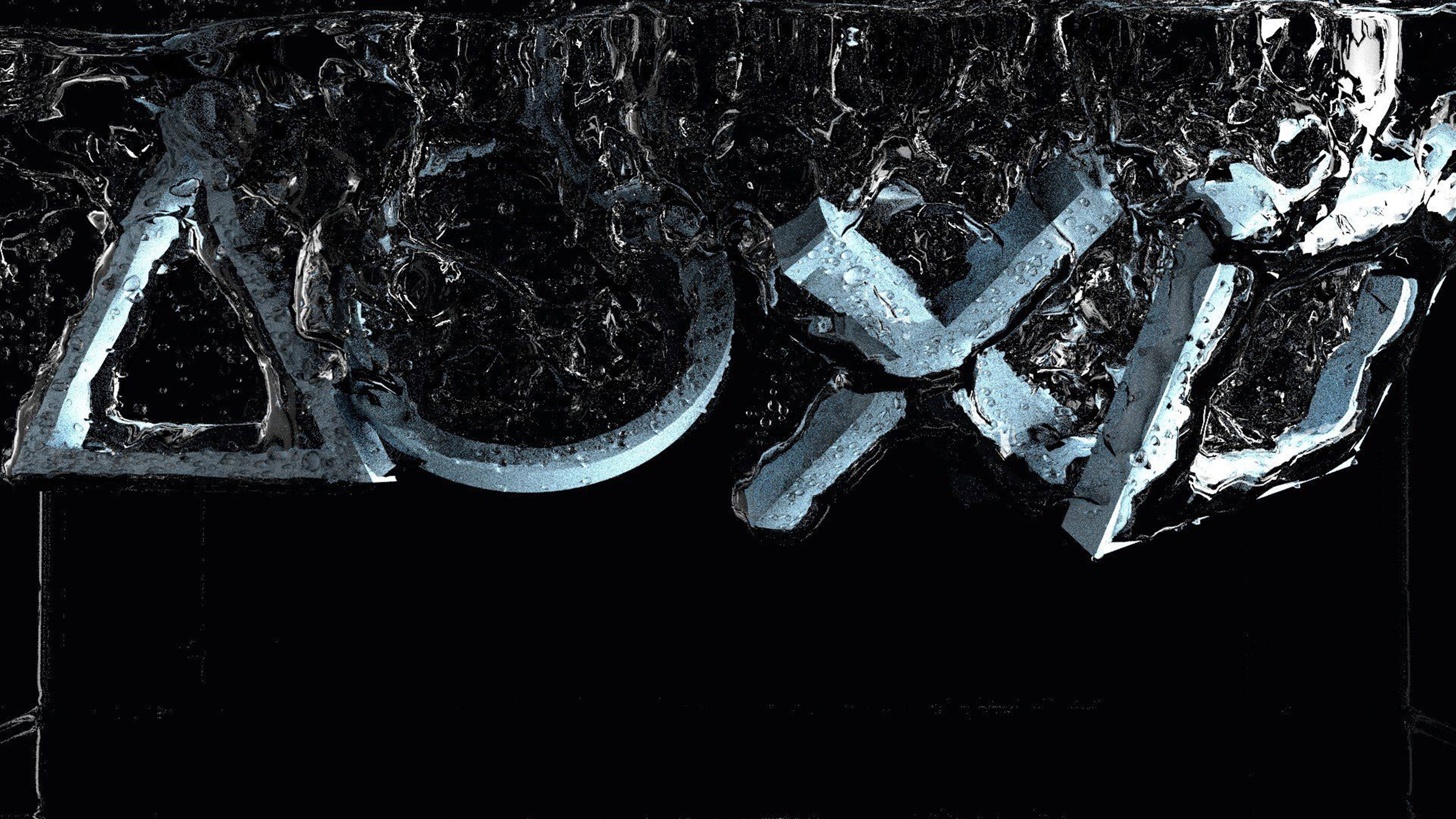 Action Buttons, water, icy water, 5K Desktop Wallpaper