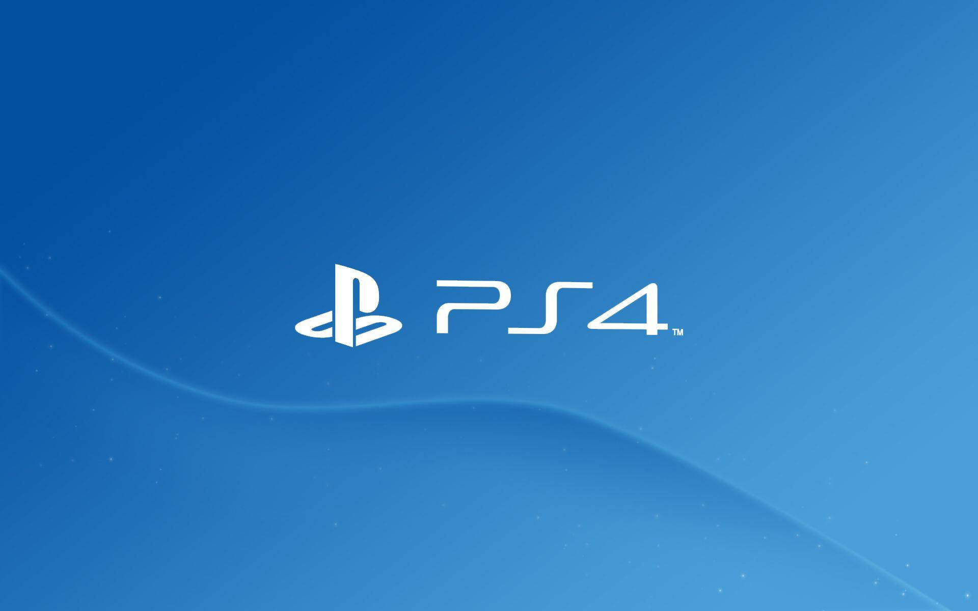 PS4 Logo, sky blue, white, Full HD Desktop Wallpaper