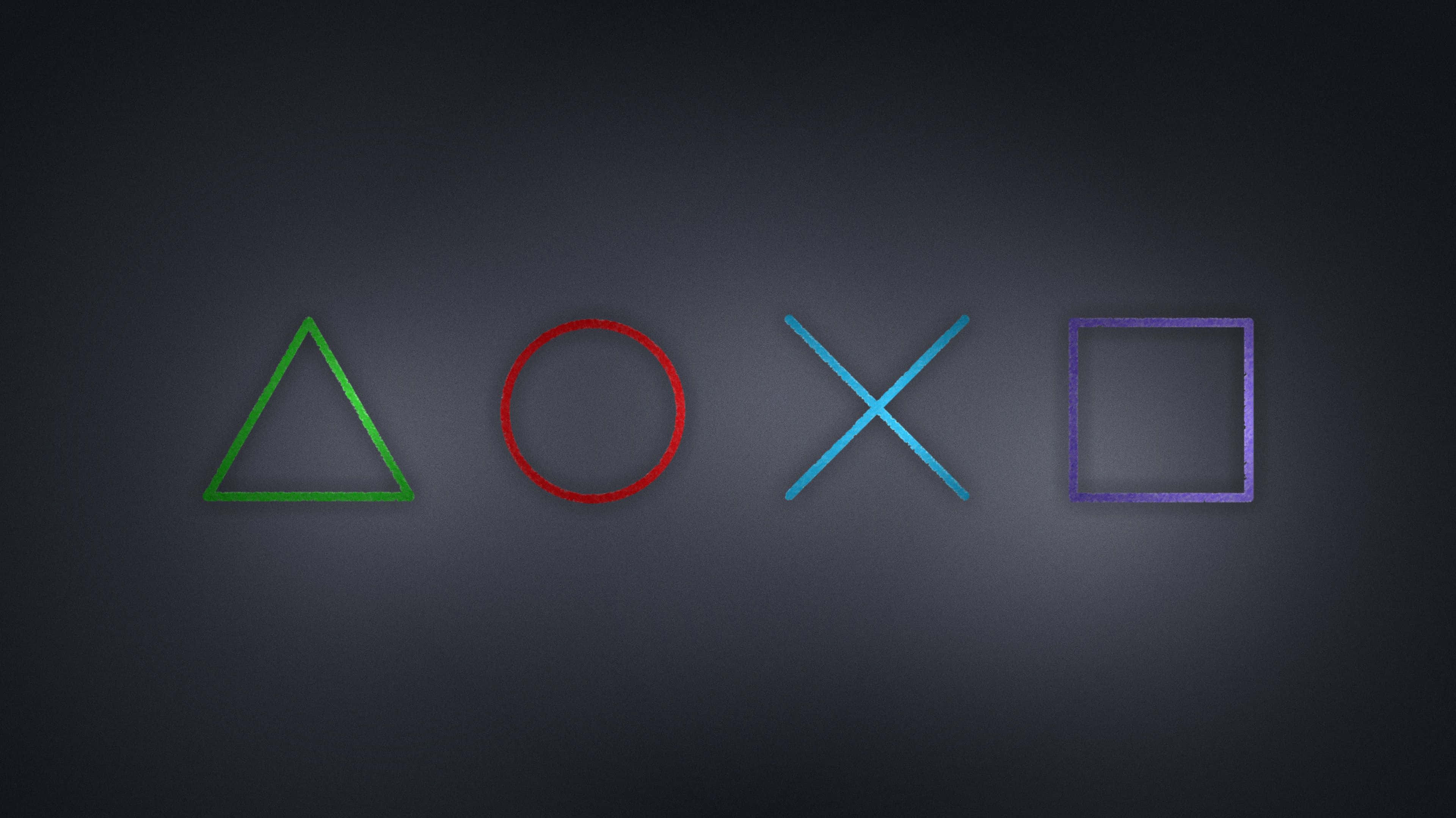 PS4, PlayStation controller symbols, triangle, 4K Desktop Wallpaper