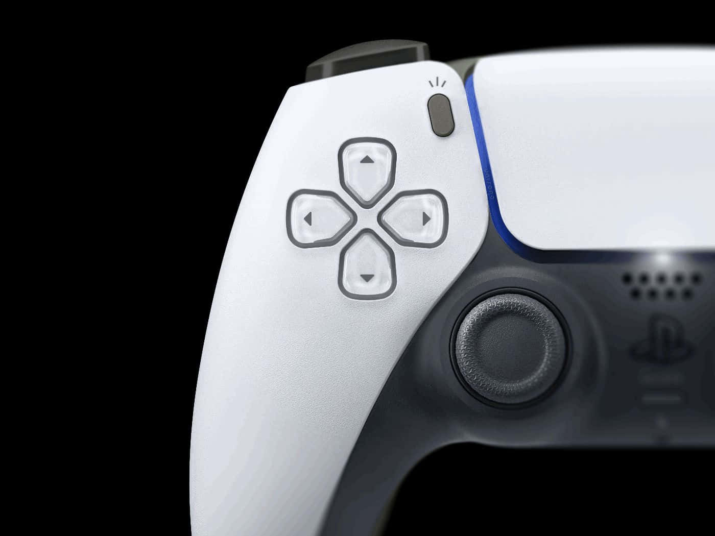 Ps5 Controller, white, directional pad, HD Desktop Wallpaper