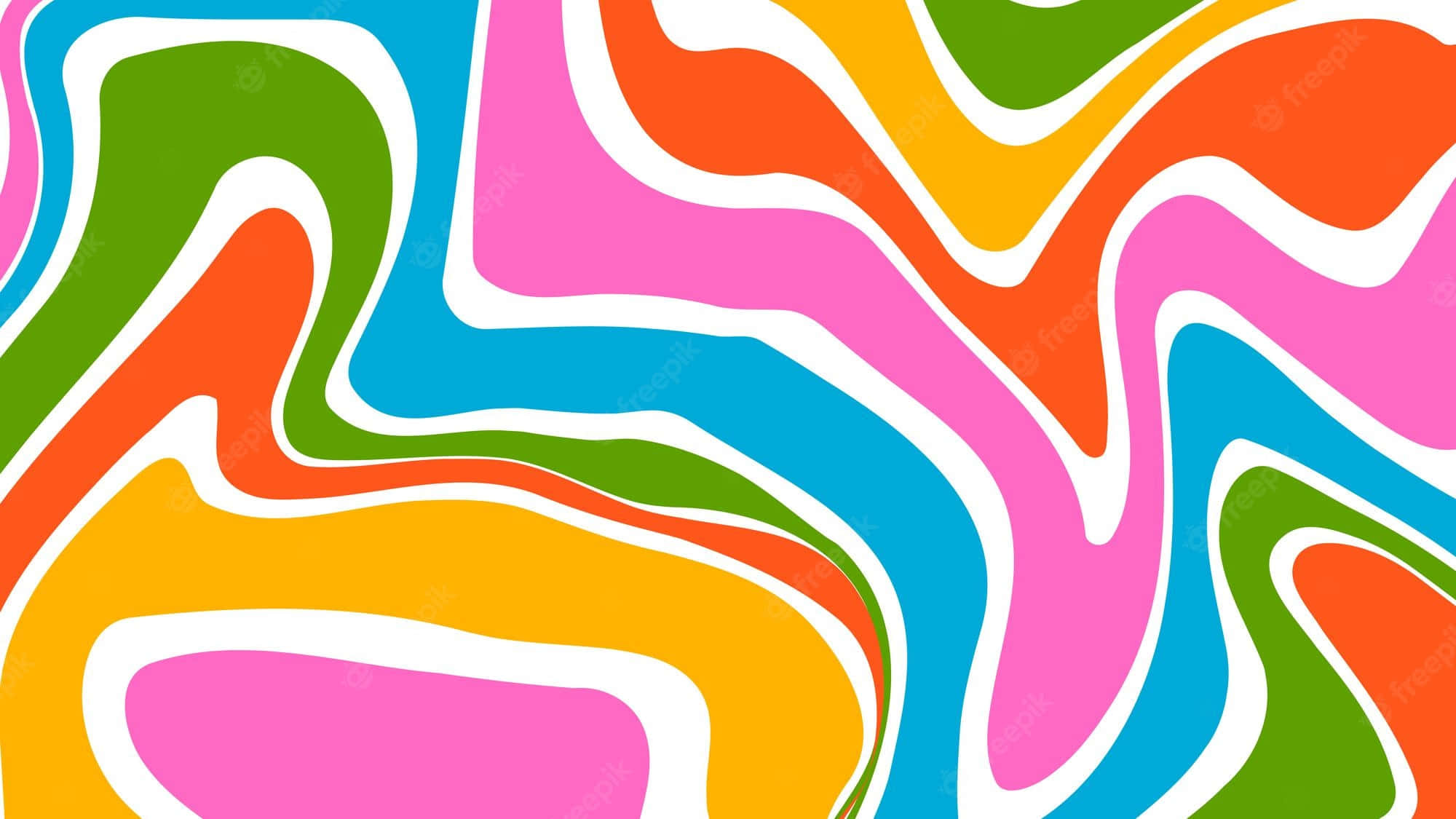 1960s psychedelic, pink, orange, Full HD Desktop Wallpaper