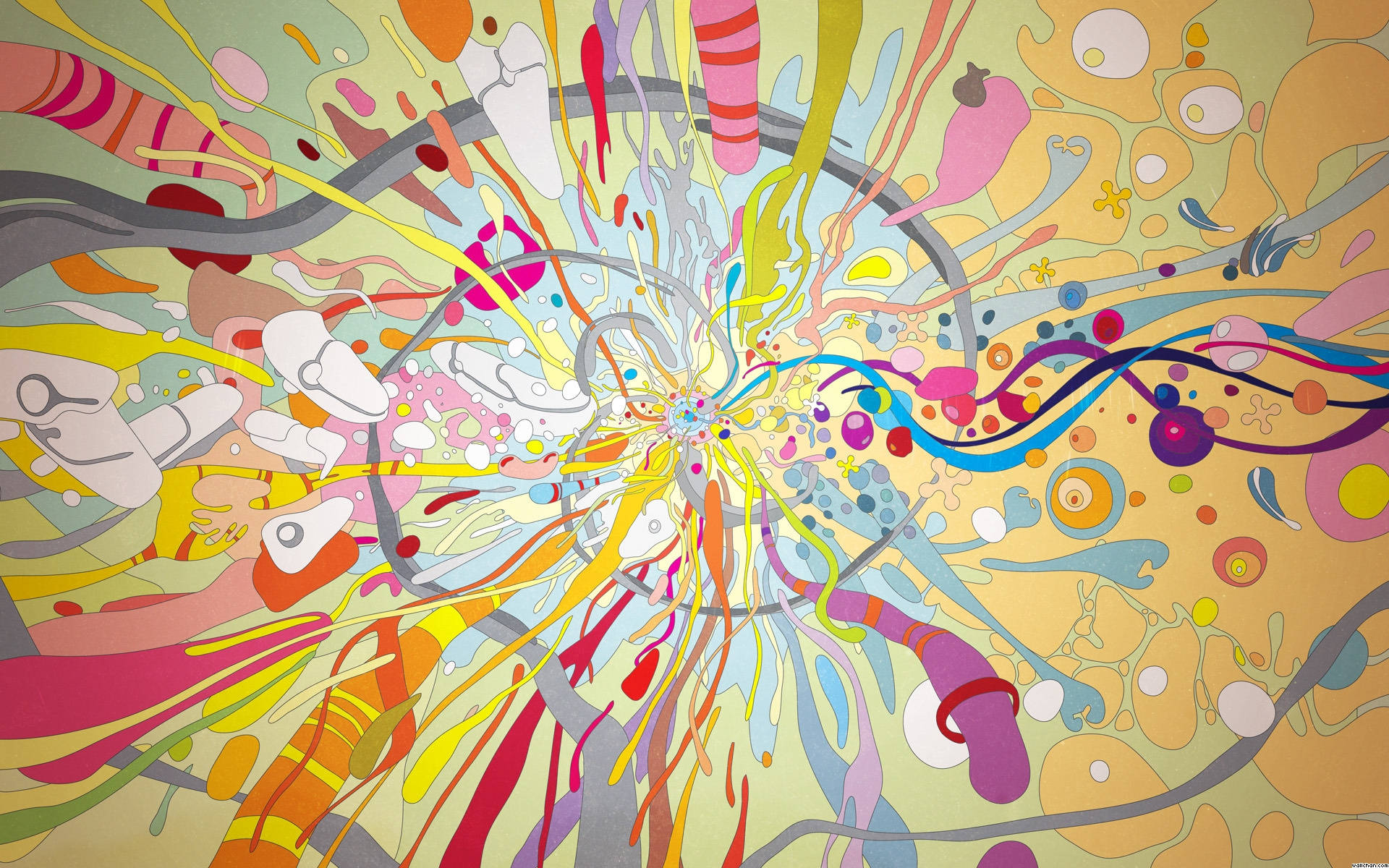 colorful, HD, psychedelic art, Full HD Desktop Wallpaper