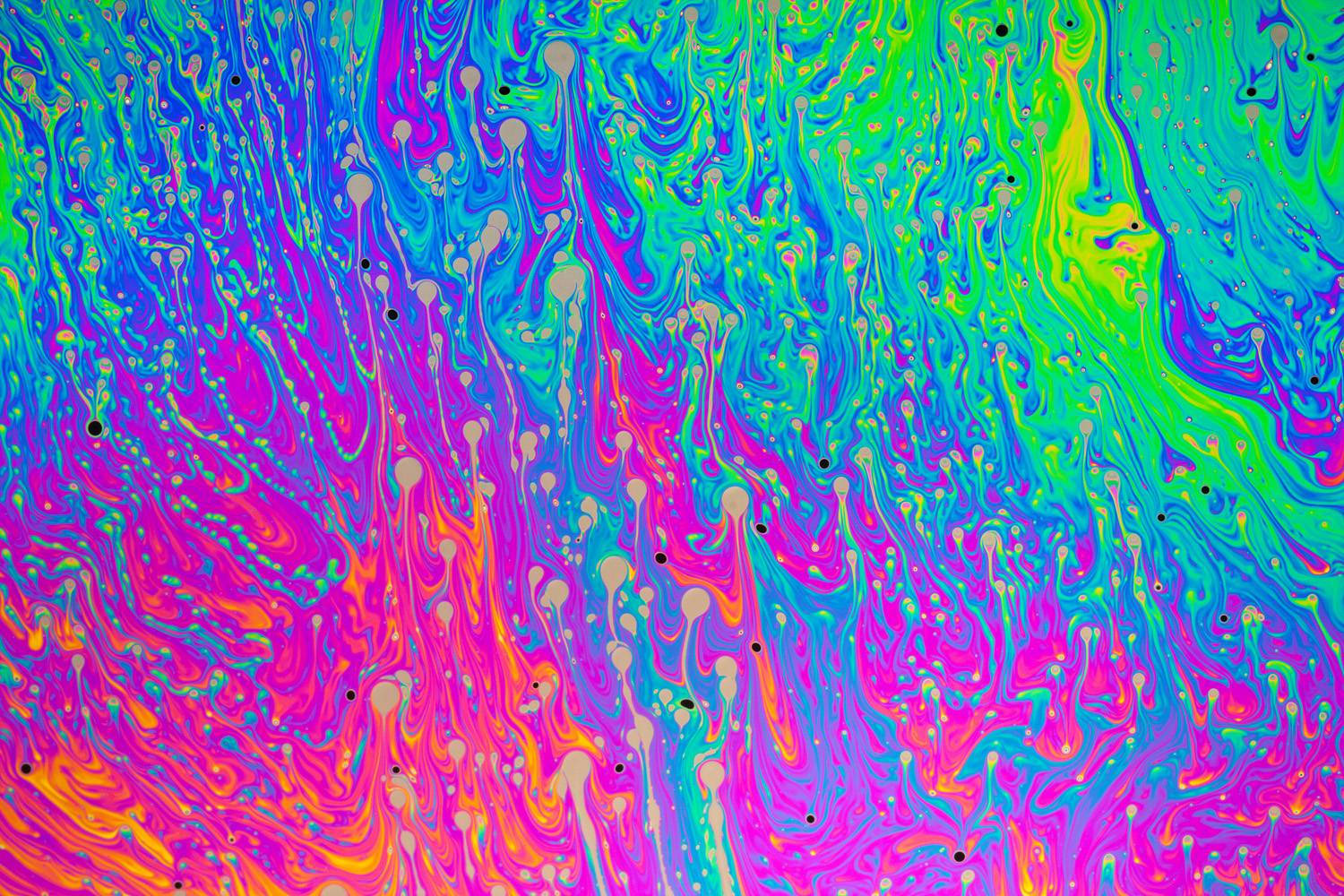 neon pink, green, blue, HD Desktop Wallpaper