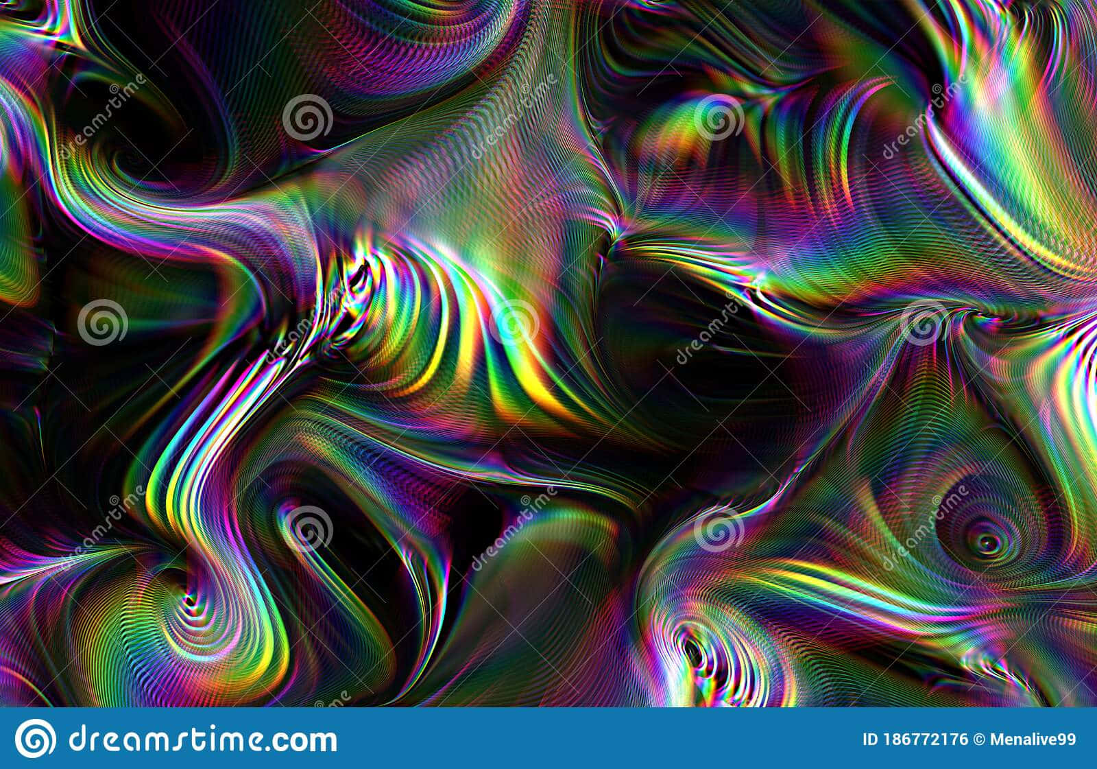 Psychedelic Colors, rainbow colors, dark background, HD Desktop Wallpaper